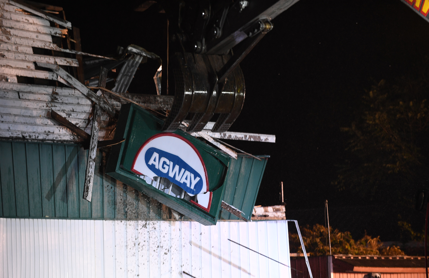Old Agway building in Phillipsburg is torn down