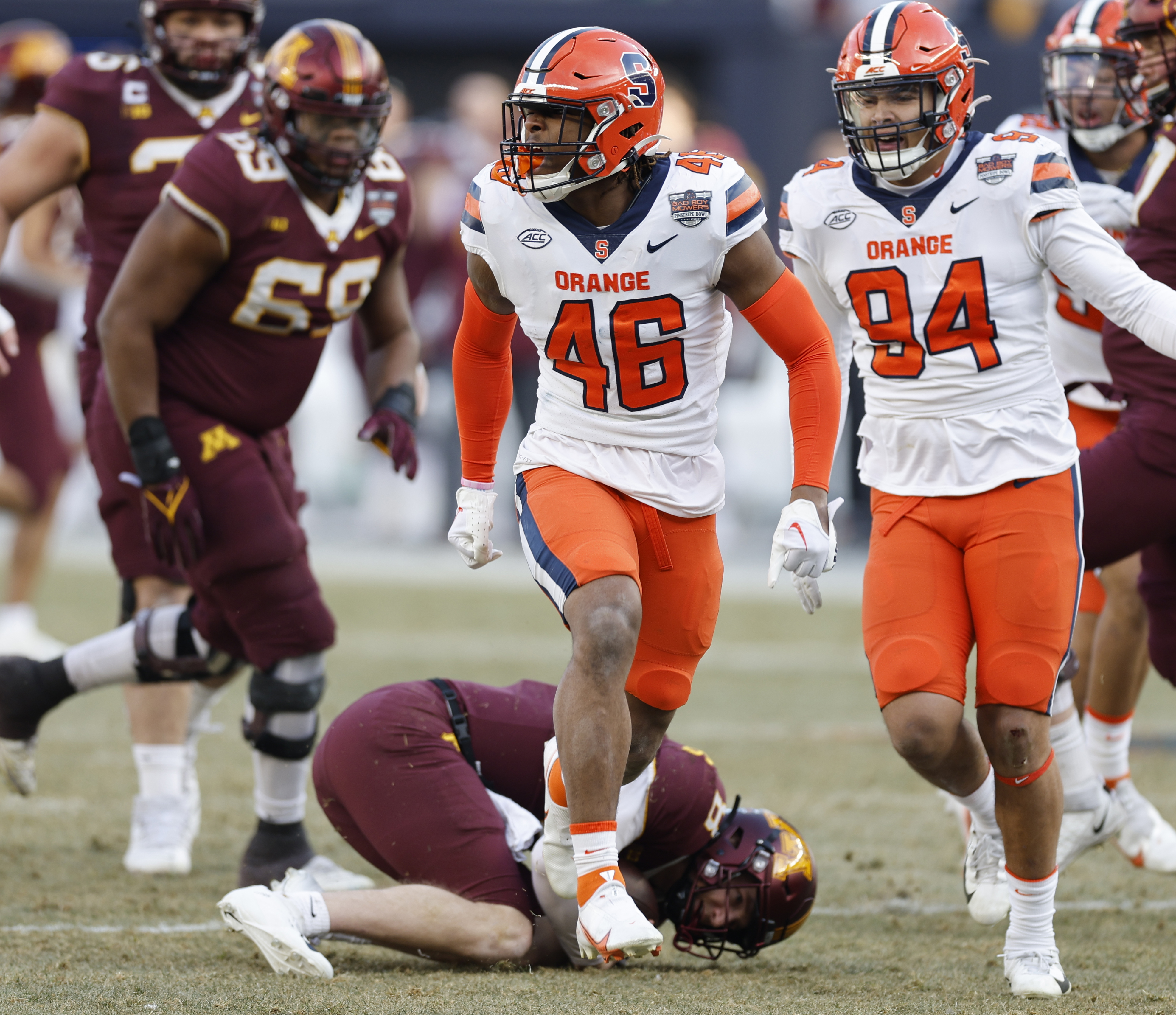 LeQuint Allen made his first start in the Pinstripe Bowl. He's