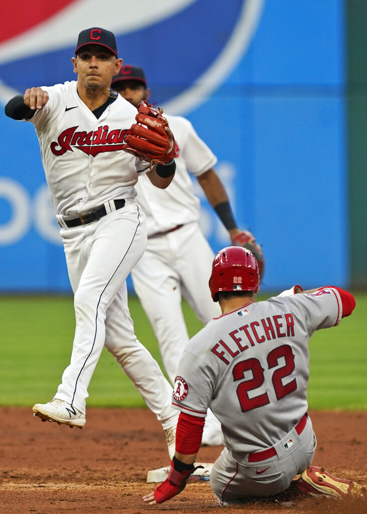 Reyes homers, drives in 5 runs, Indians beat Angels 9-1