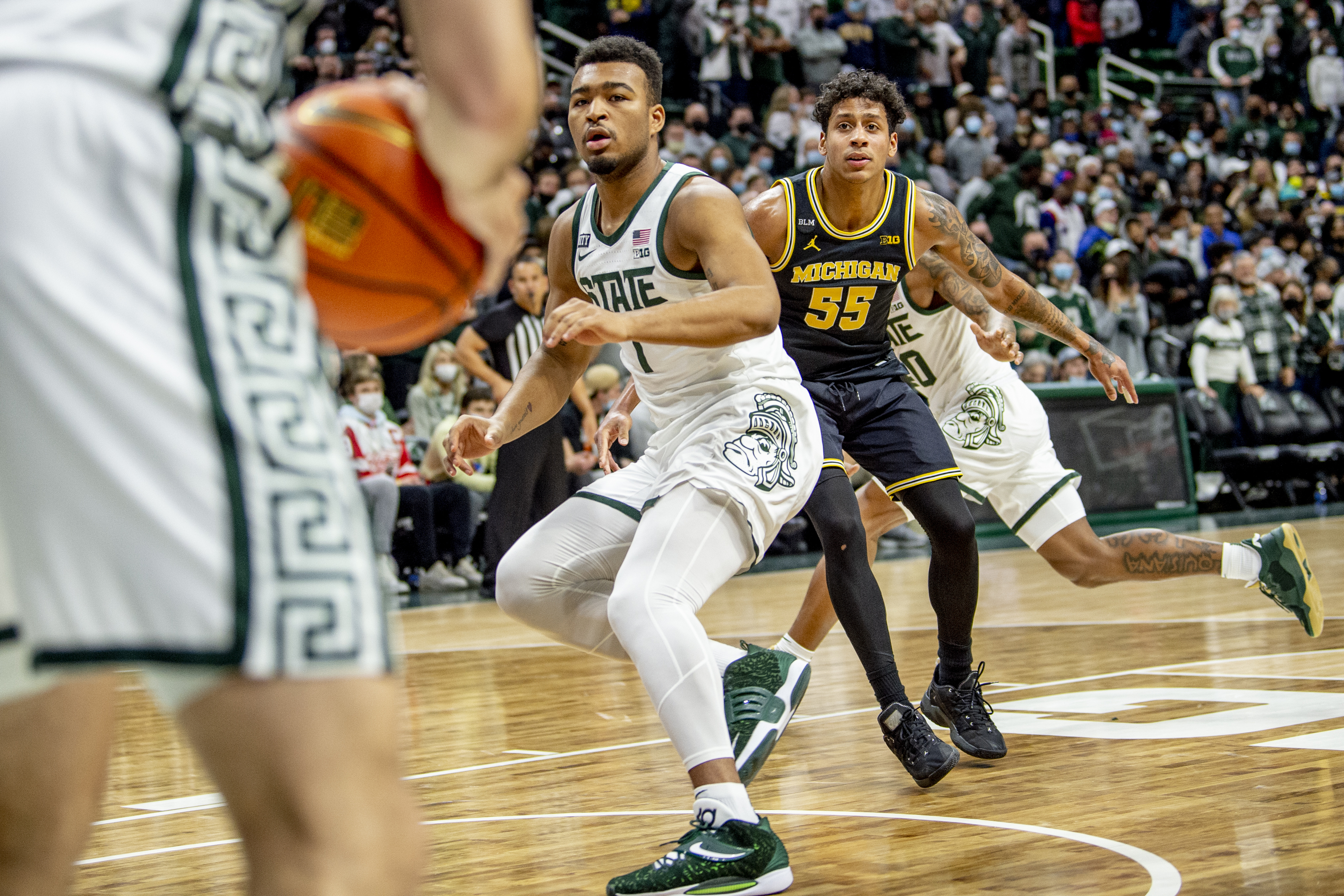 How did Michigan State Players do on the first night of Moneyball