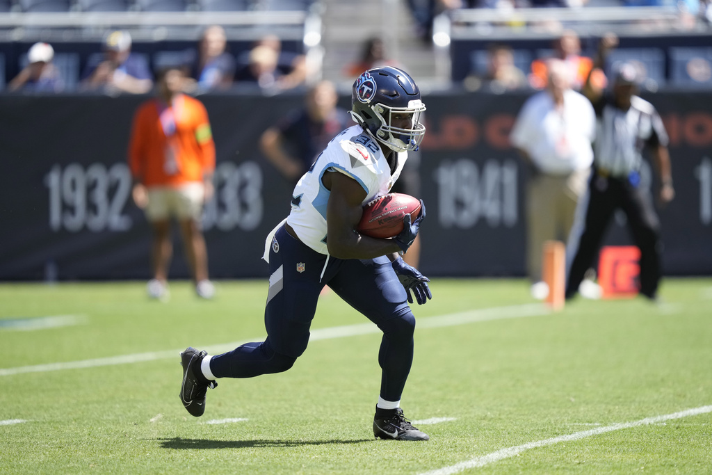 Titans place RB Hassan Haskins on IR, ending his 2023 season