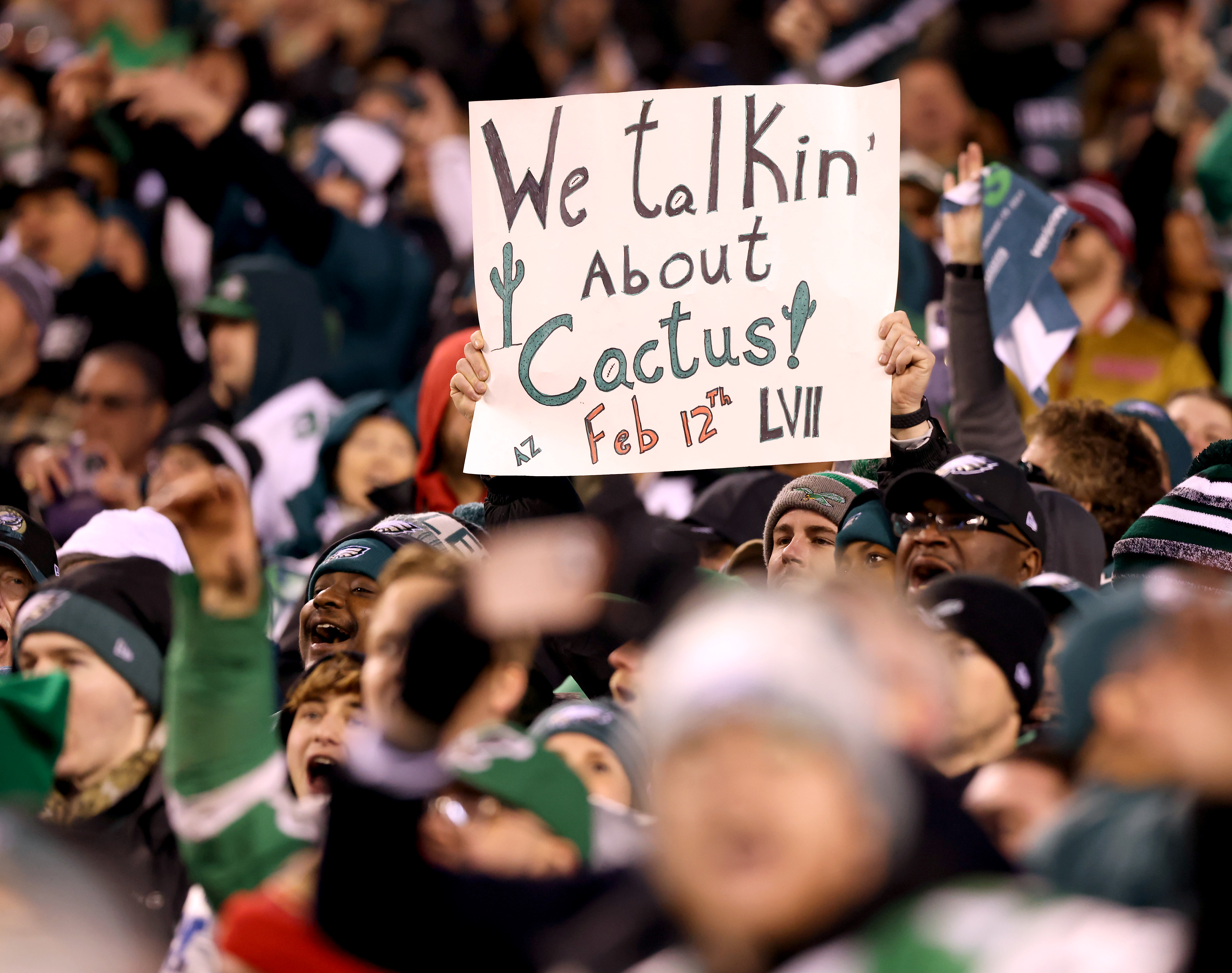 Eagles fans celebrate NFC Championship in streets of Philadelphia and  inside the Linc, Jan. 29, 2023 