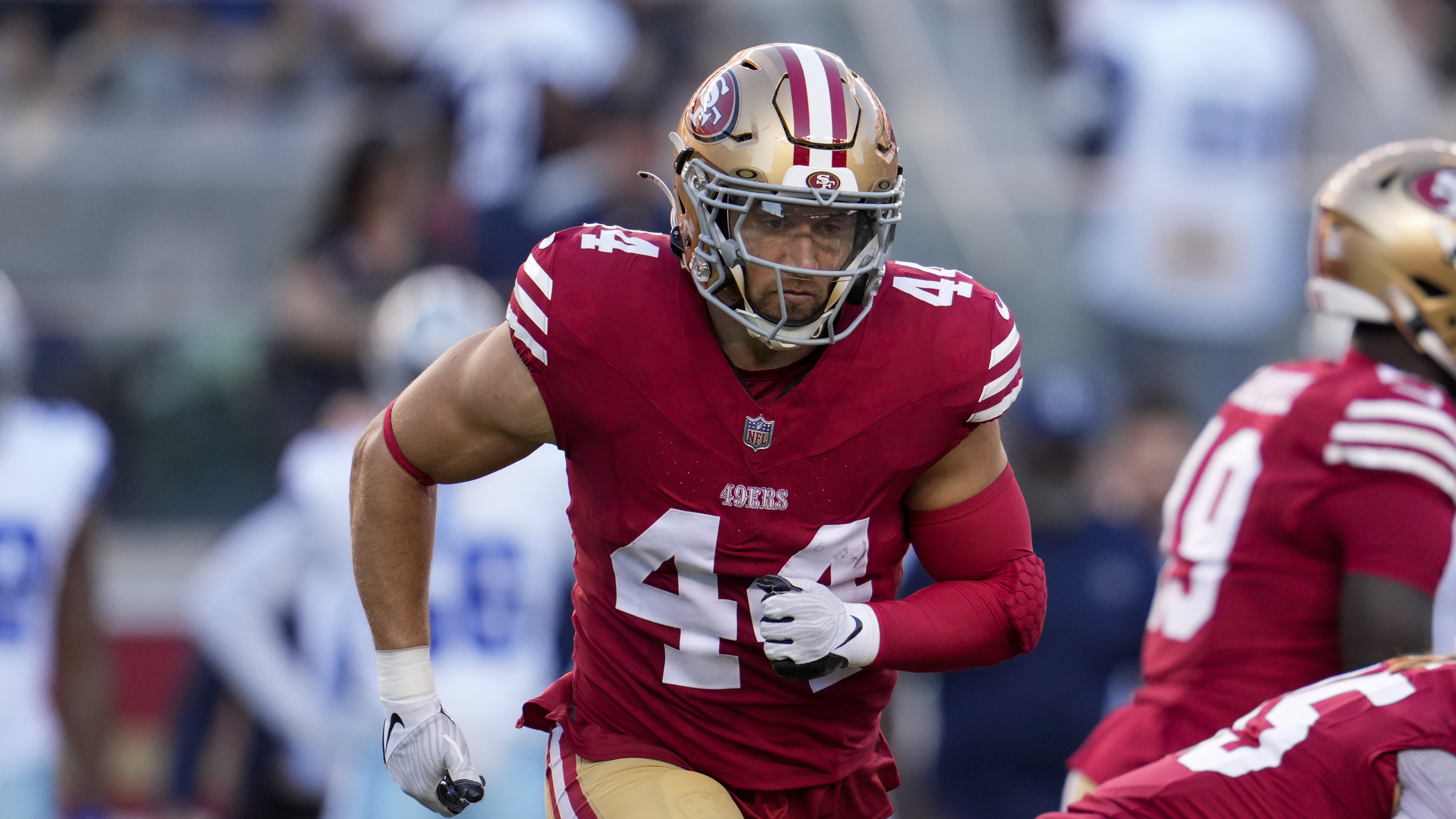 49ers' George Kittle stays true to his pledge, keeping a football