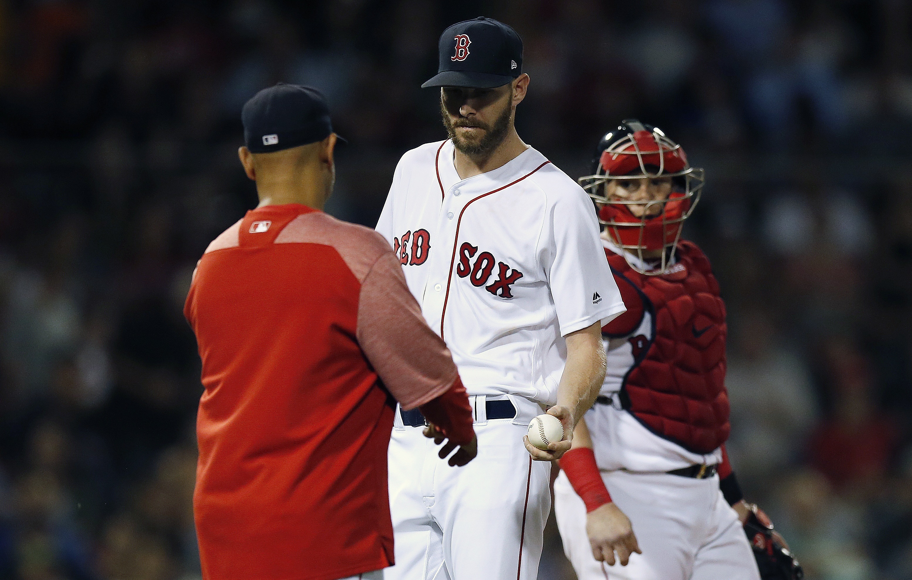 Boston Red Sox's Connor Wong records hit in first MLB at-bat but 'calmness'  catching Nathan Eovaldi was even more impressive 