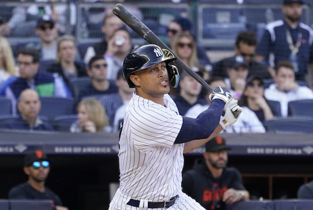 Yankees' Giancarlo Stanton blasts longest homer of new season