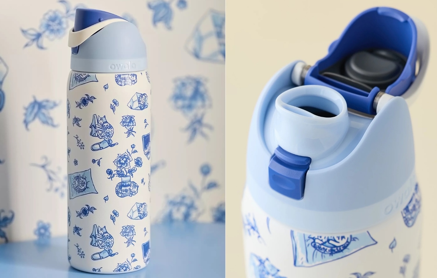 Urban Outfitters debuts exclusive Owala Delft Cat FreeSip water