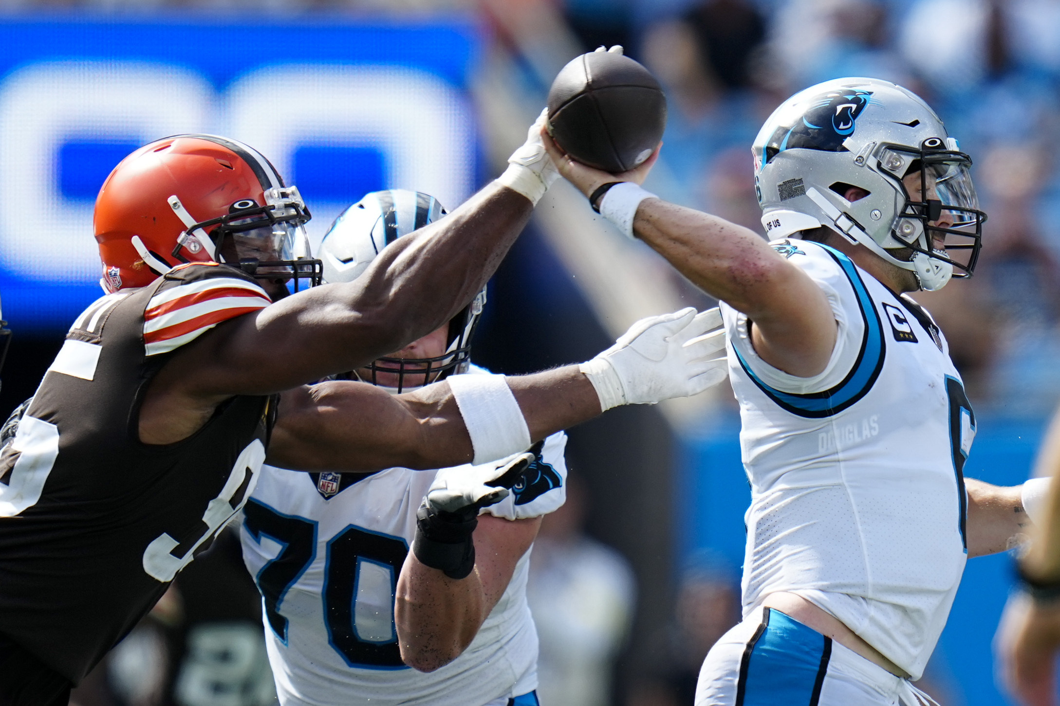 PFF CLE Browns on X: Myles Garrett LIVED in the backfield