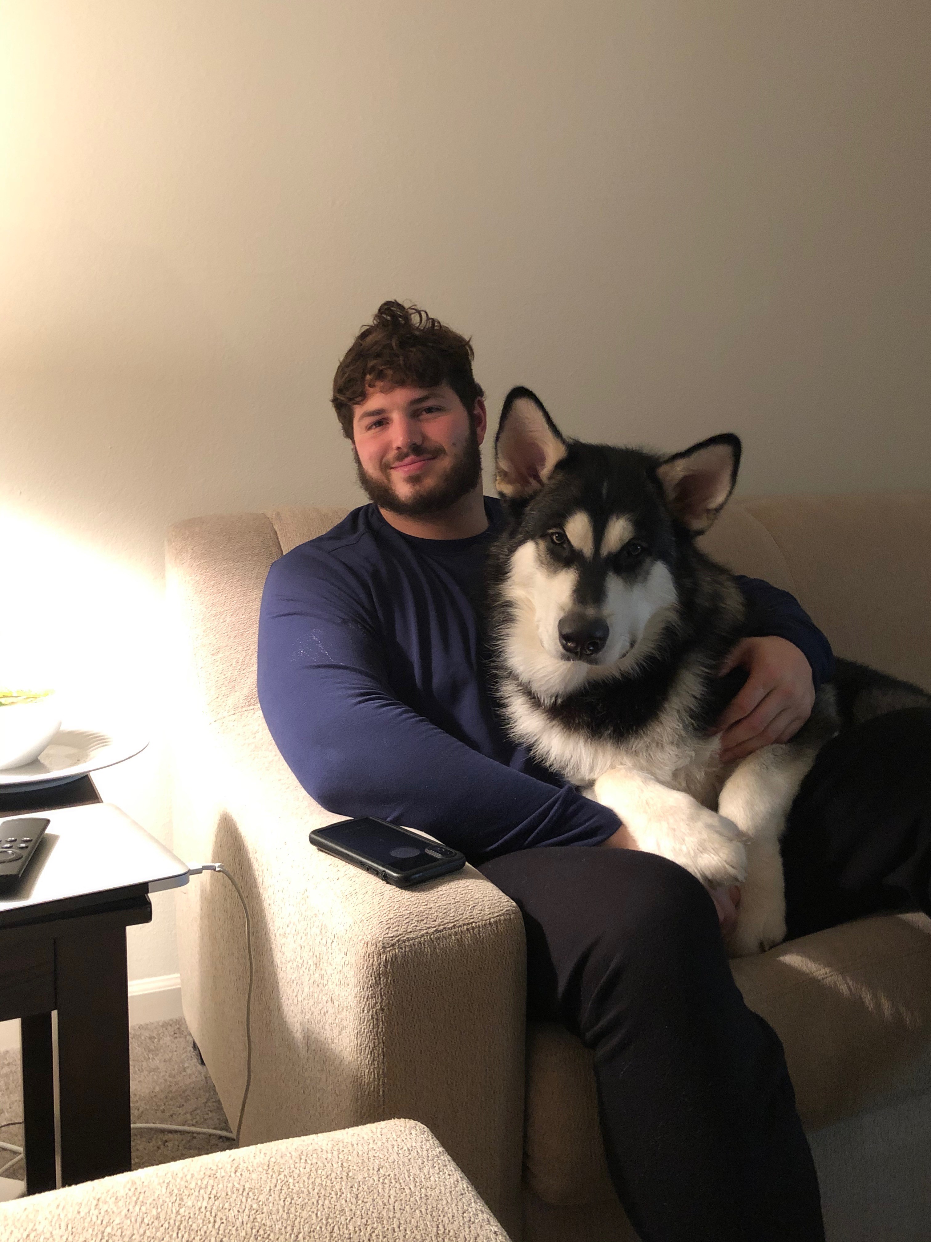 Detroit Lions players and their dogs 