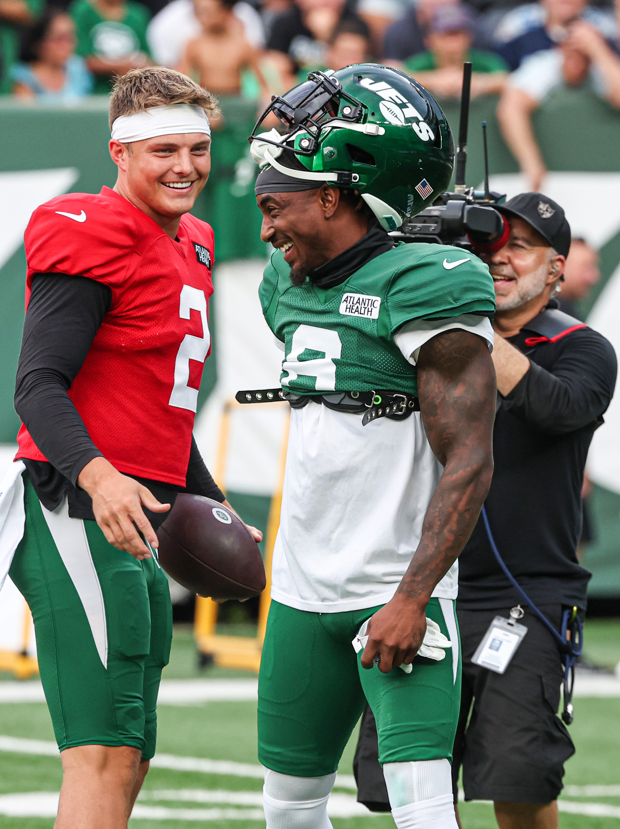 New York Jets cornerback Sauce Gardner (1) practices before a preseason NFL  football game against the New York Giants, Sunday, Aug. 28, 2022, in East  Rutherford, N.J. (AP Photo/Adam Hunger Stock Photo - Alamy