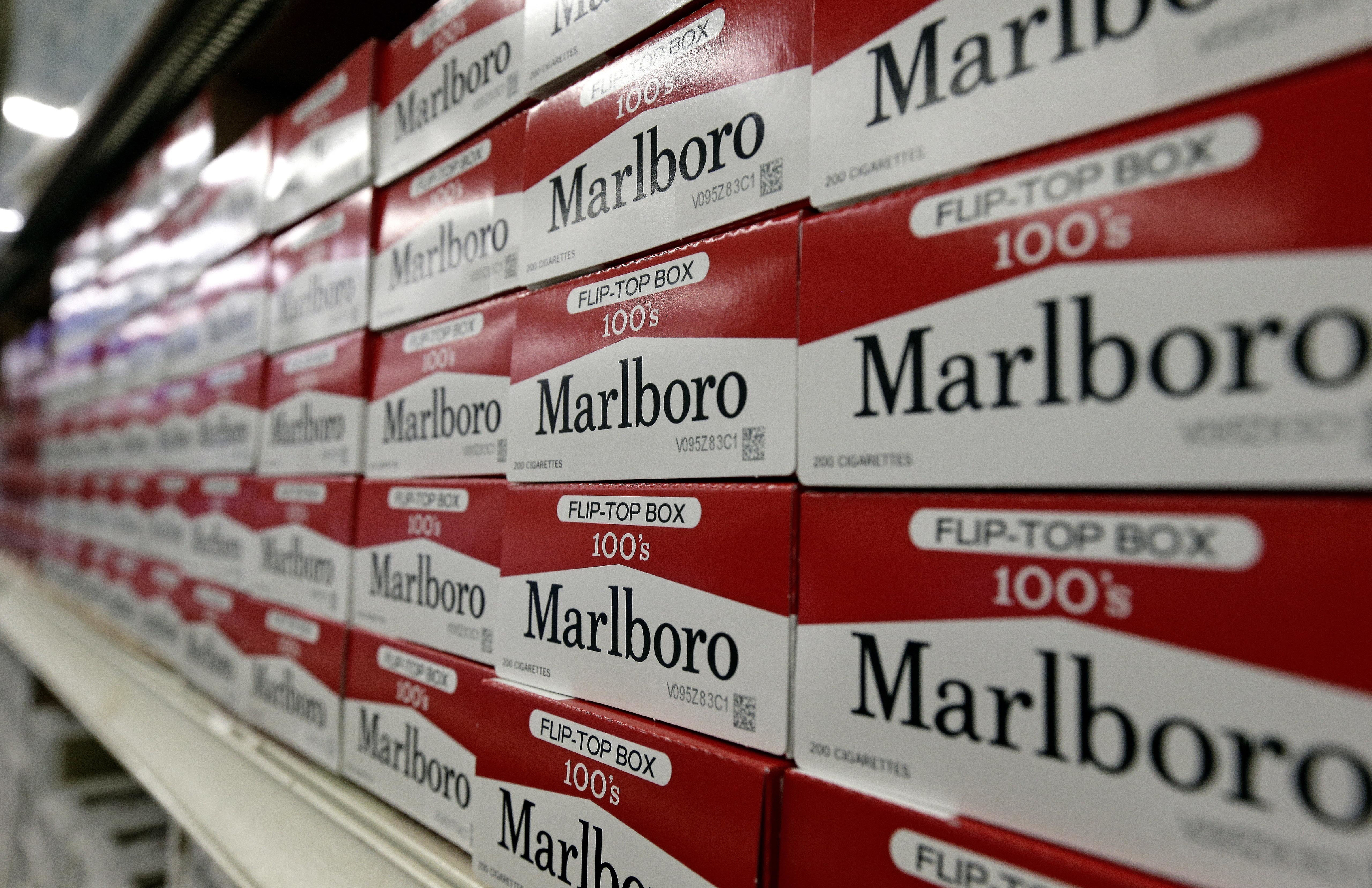 how much are a box of cigarettes Marlboro Gold 100s Box Cigarettes 20 ct., 10 pk