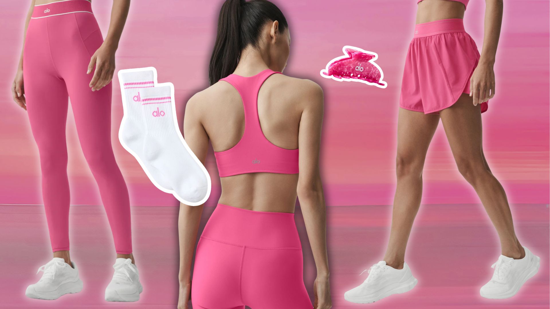 Alo Yoga Paradise Pink collection: 32 new hero pieces starting