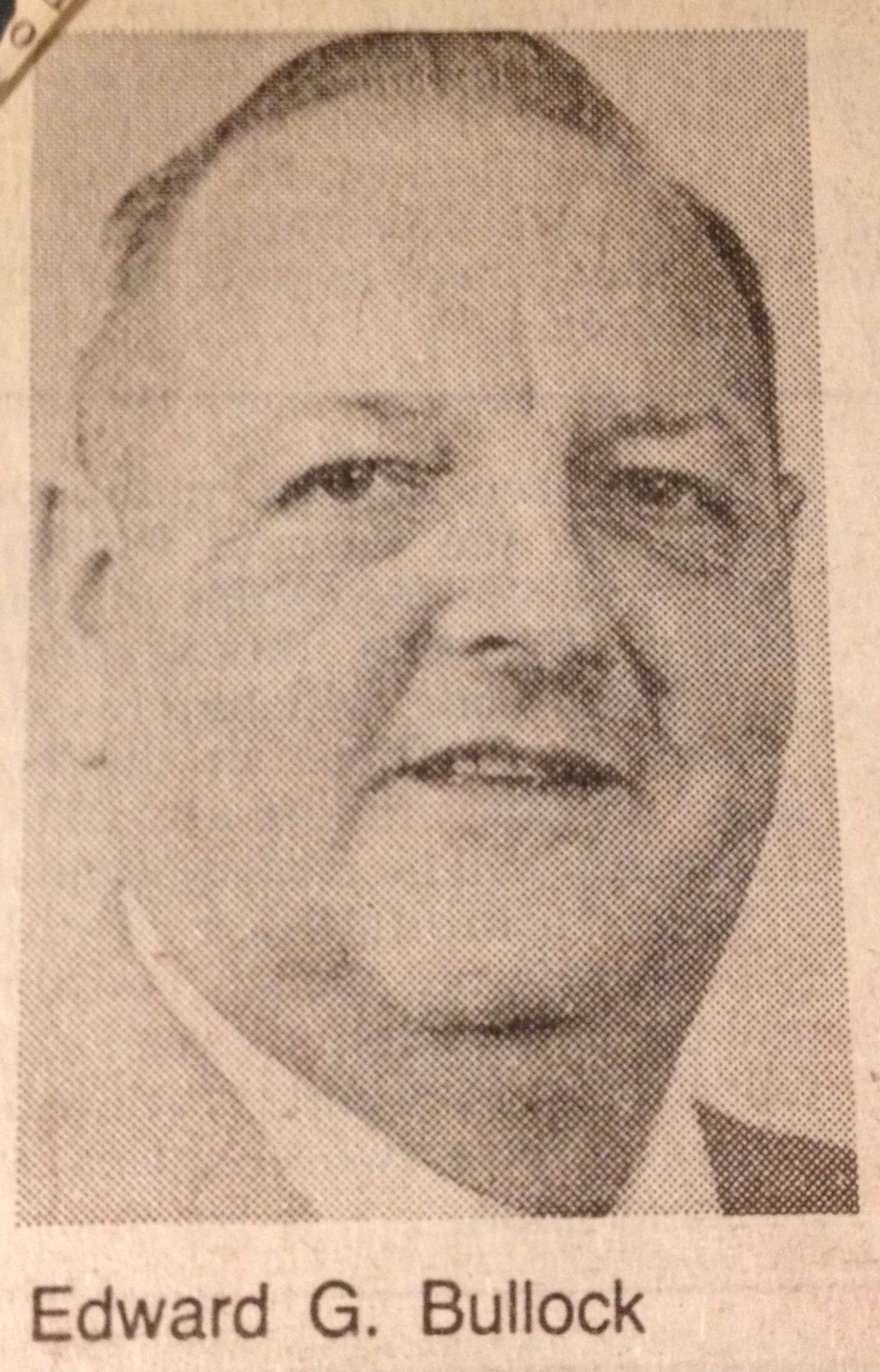 In 1985, the now-55-year-old Edward Bullock ran for a second term as Warren County's sheriff and won.