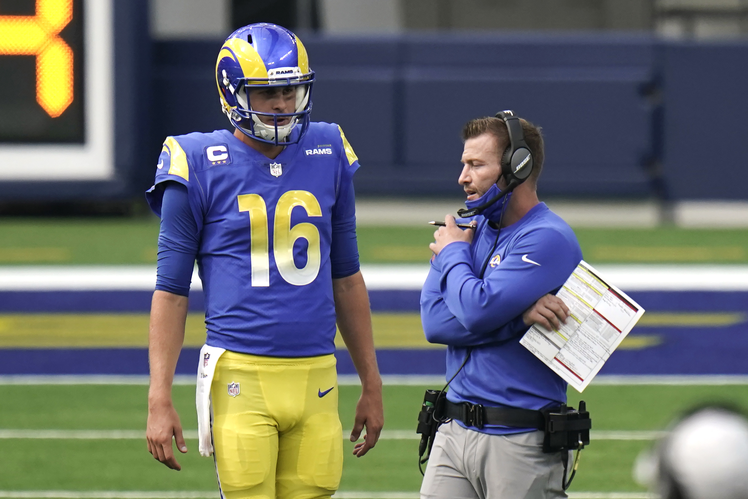 Los Angeles Rams' Sean McVay: I’m not going to name starting QB for wi...