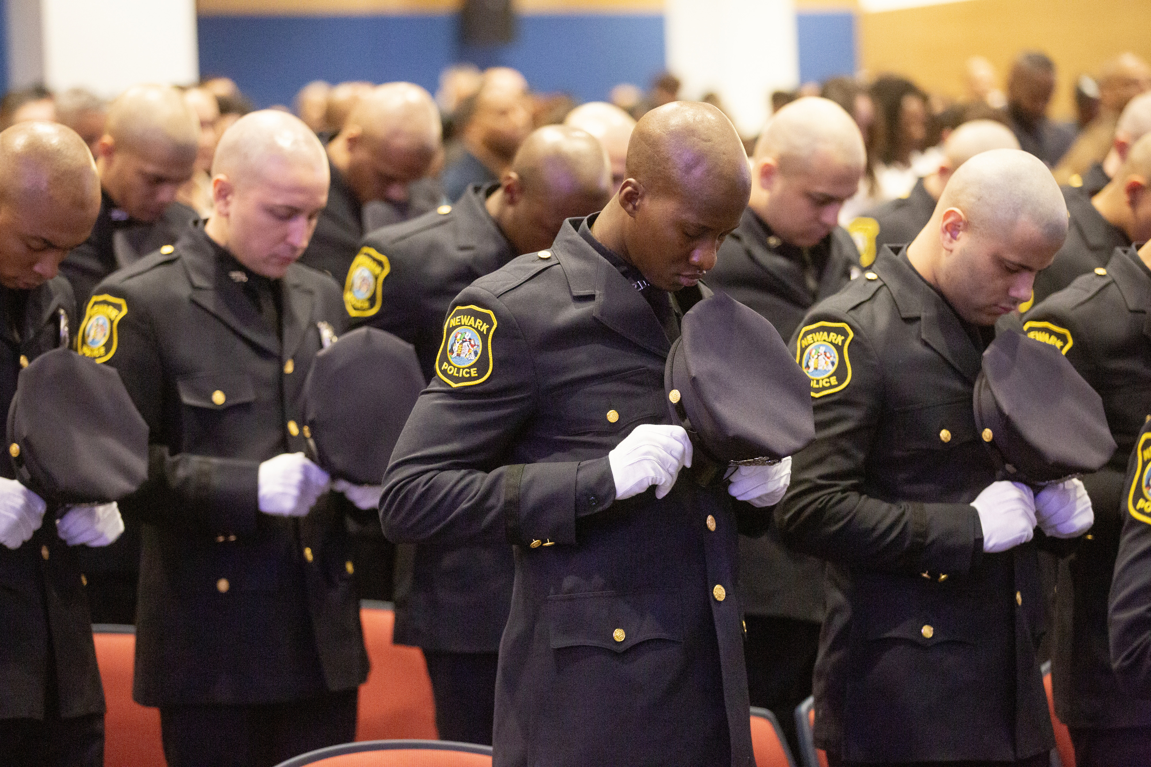 The graduation ceremony for the new class of Newark Police officers ...