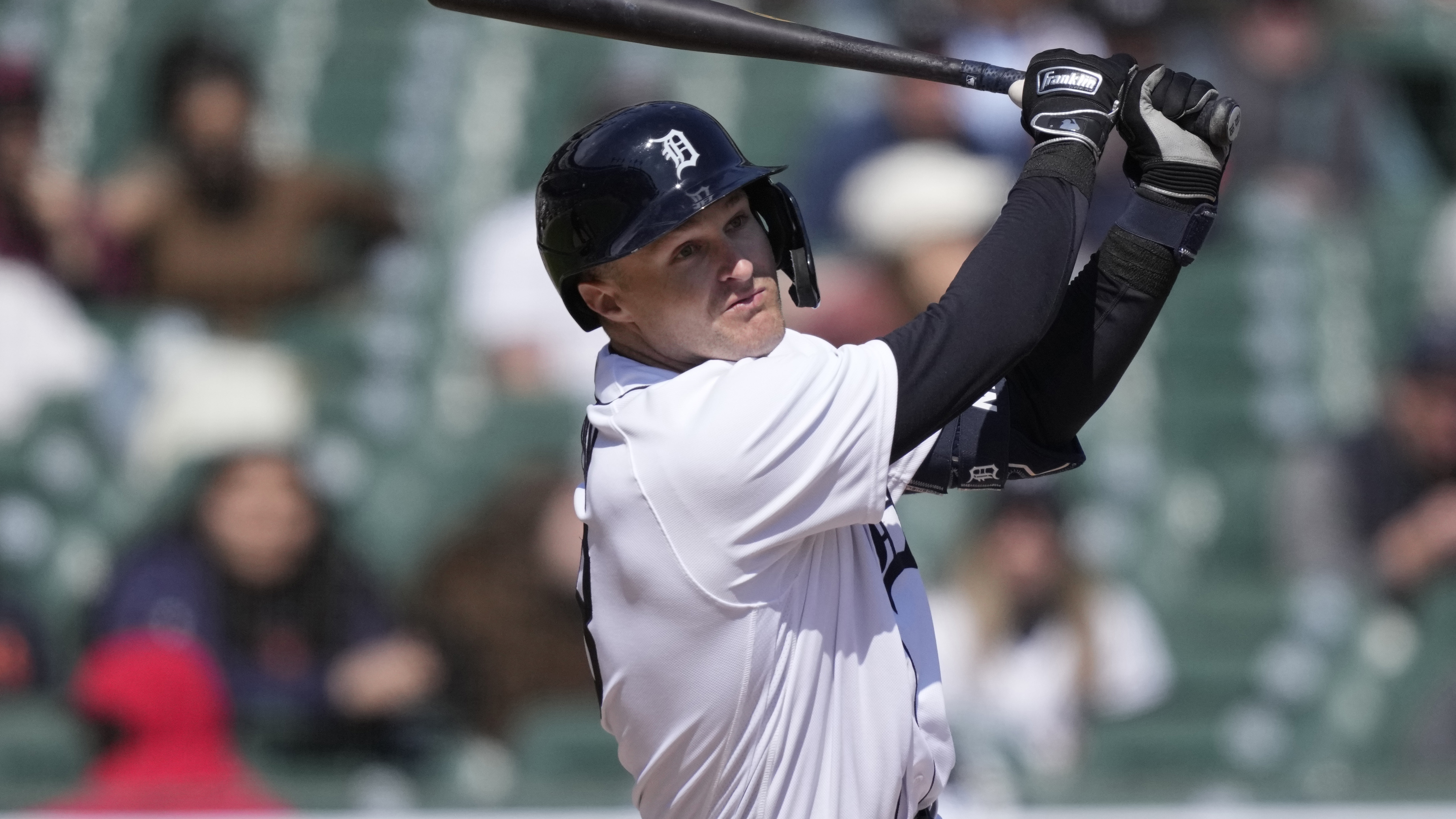 Matt Vierling of the Detroit Tigers poses for a portrait during