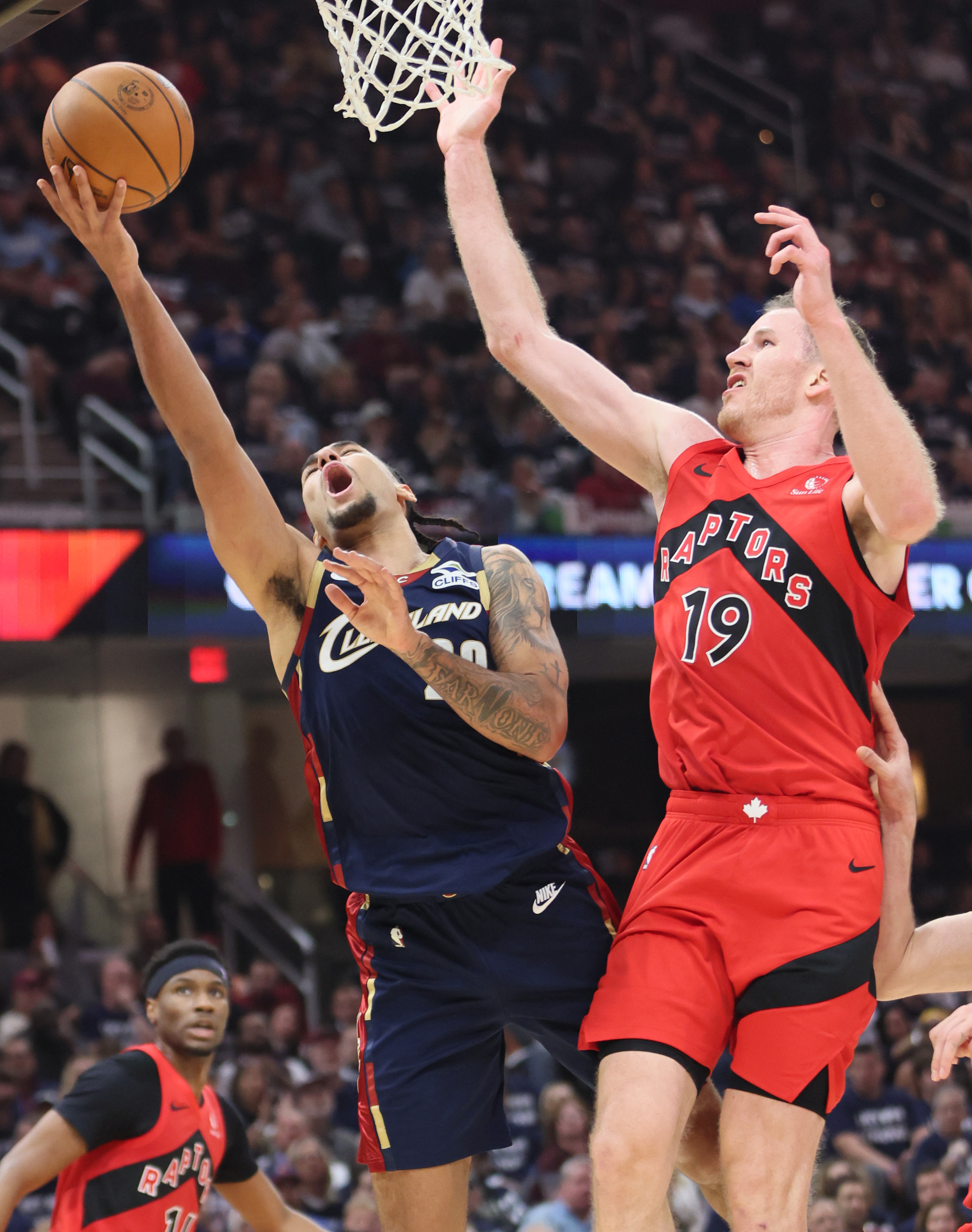 Cleveland Cavaliers vs. Toronto Raptors in game 1 of the first round of ...