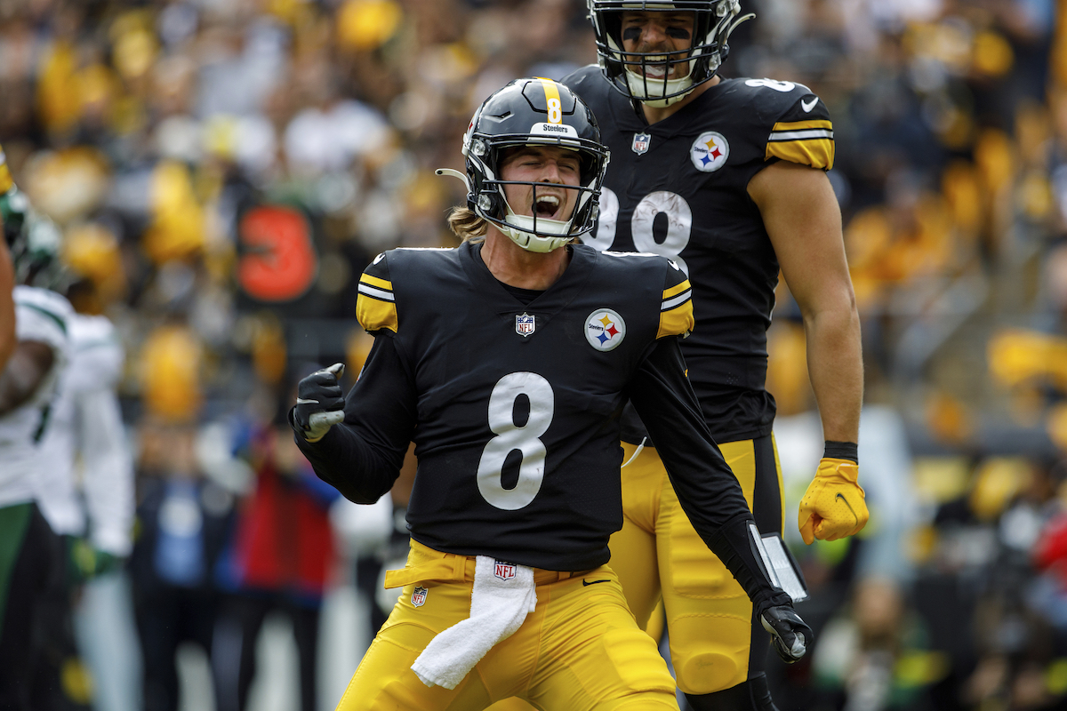 N.J.'s Kenny Pickett throws interception on first NFL pass for Steelers vs.  Jets 