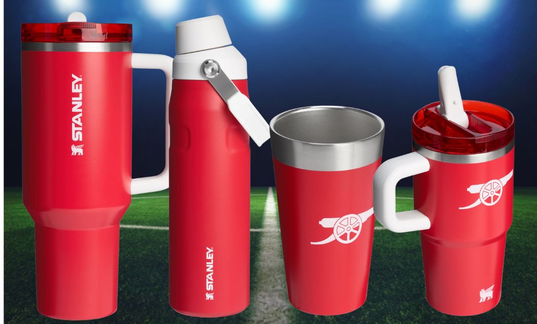 Stanley's new Arsenal collection features bold red Quenchers and