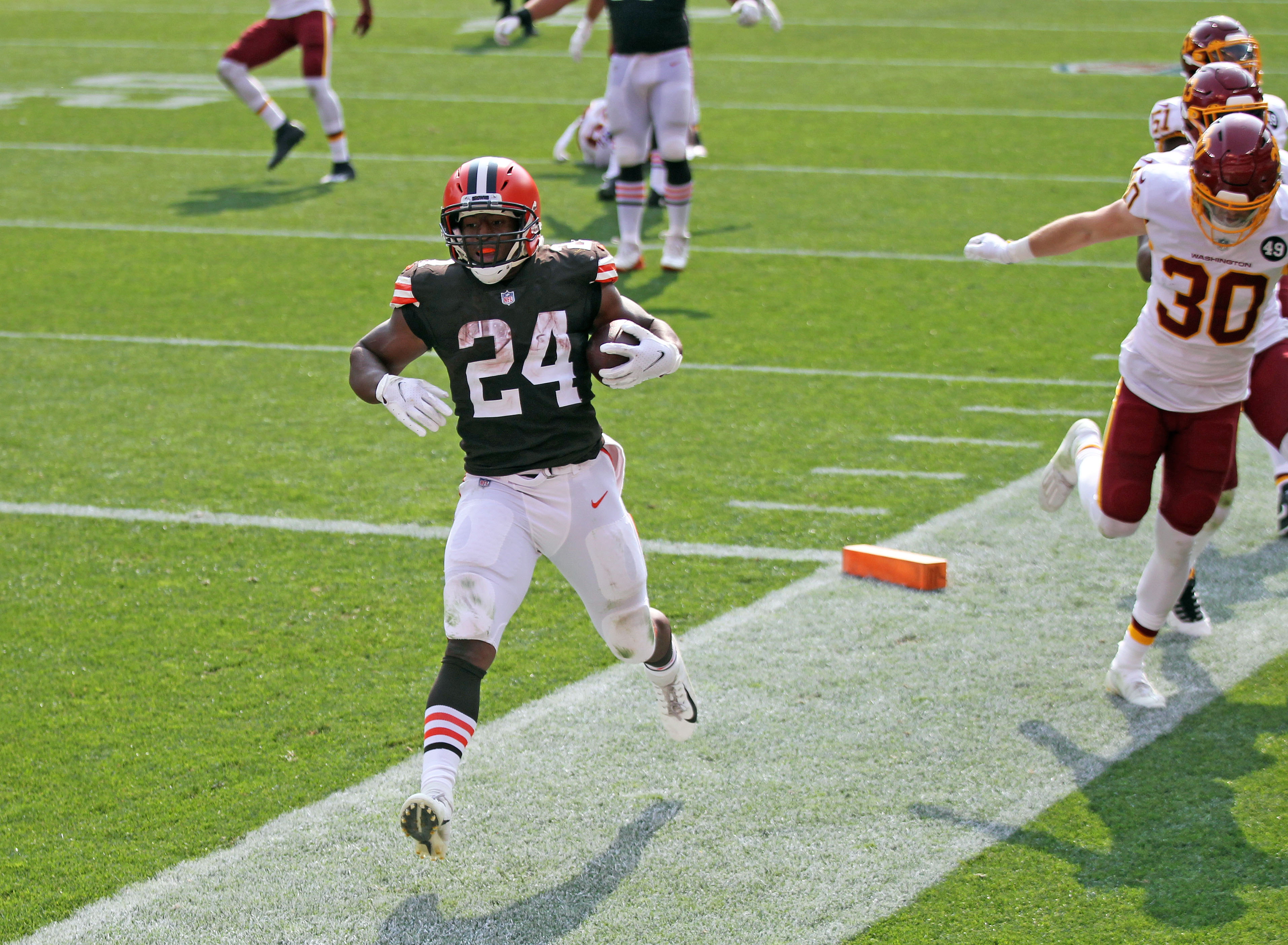 Cleveland Browns Running Backs Vs. Washington Football Team, September ...