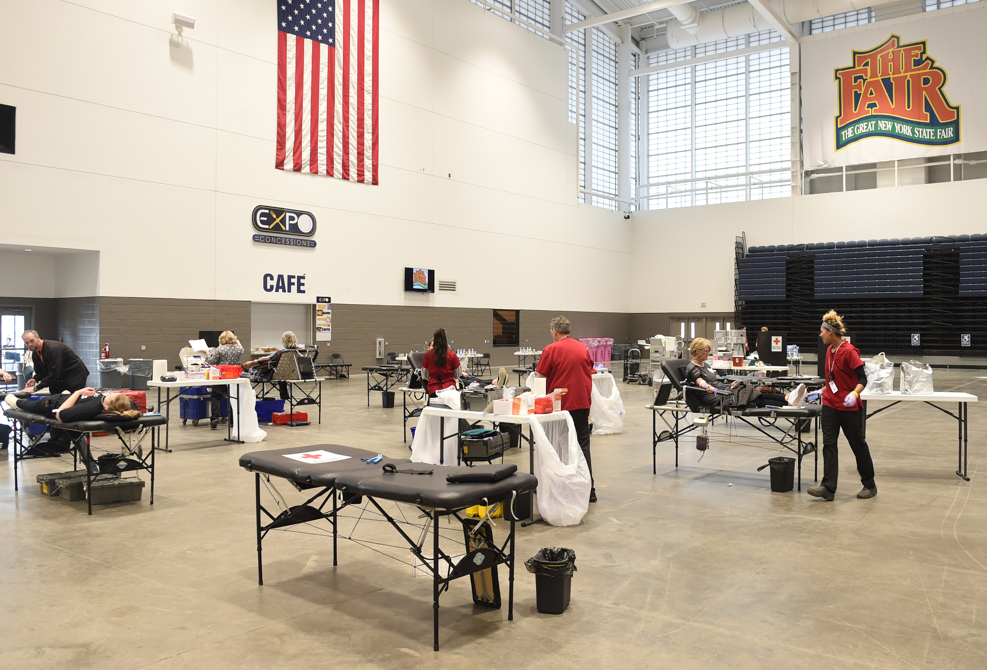 Emergency Red Cross blood drive during coronavirus pandemic