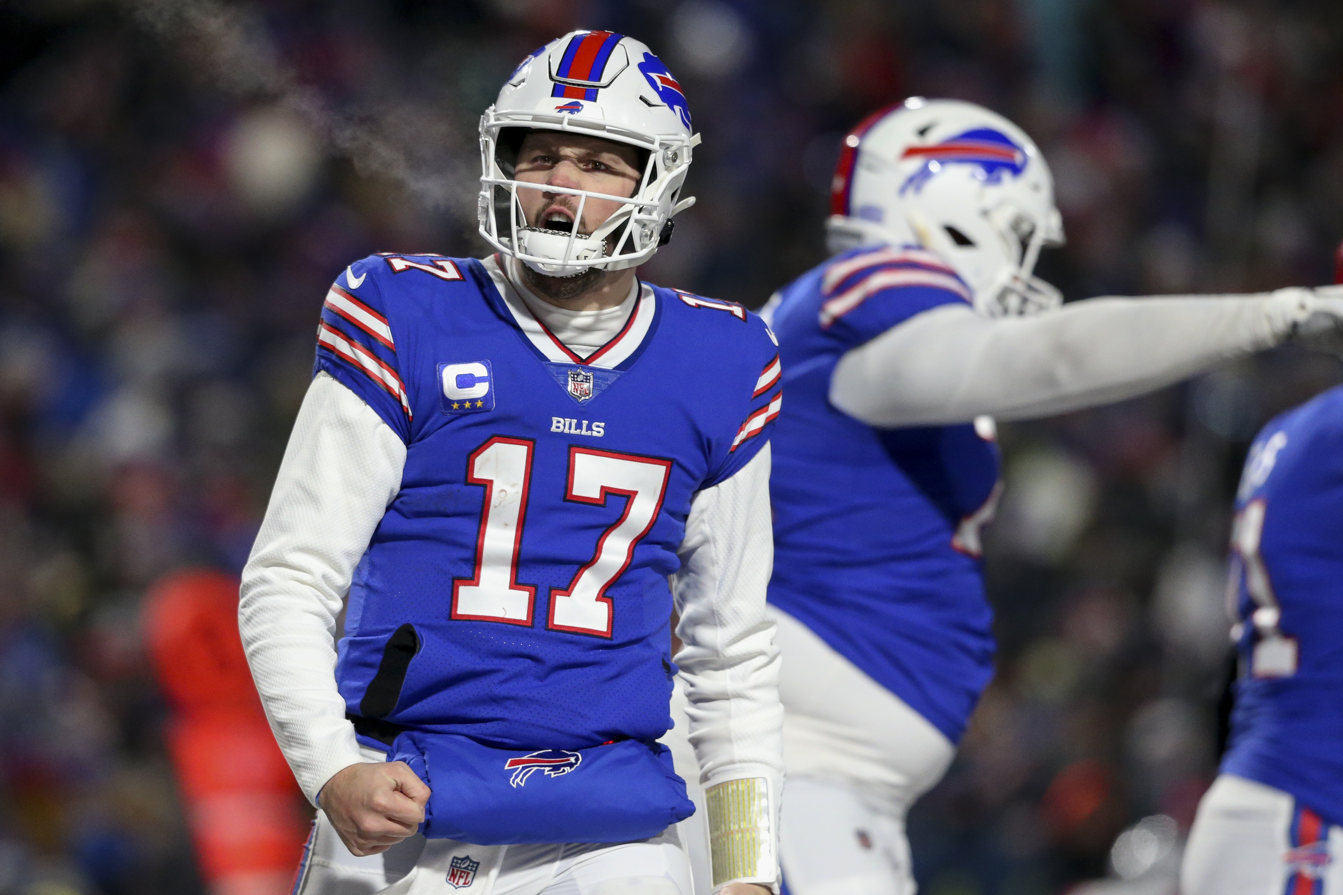 Buffalo Bills defeat hated rival New England Patriots 47-17 in chilly wild  card game in Orchard Park