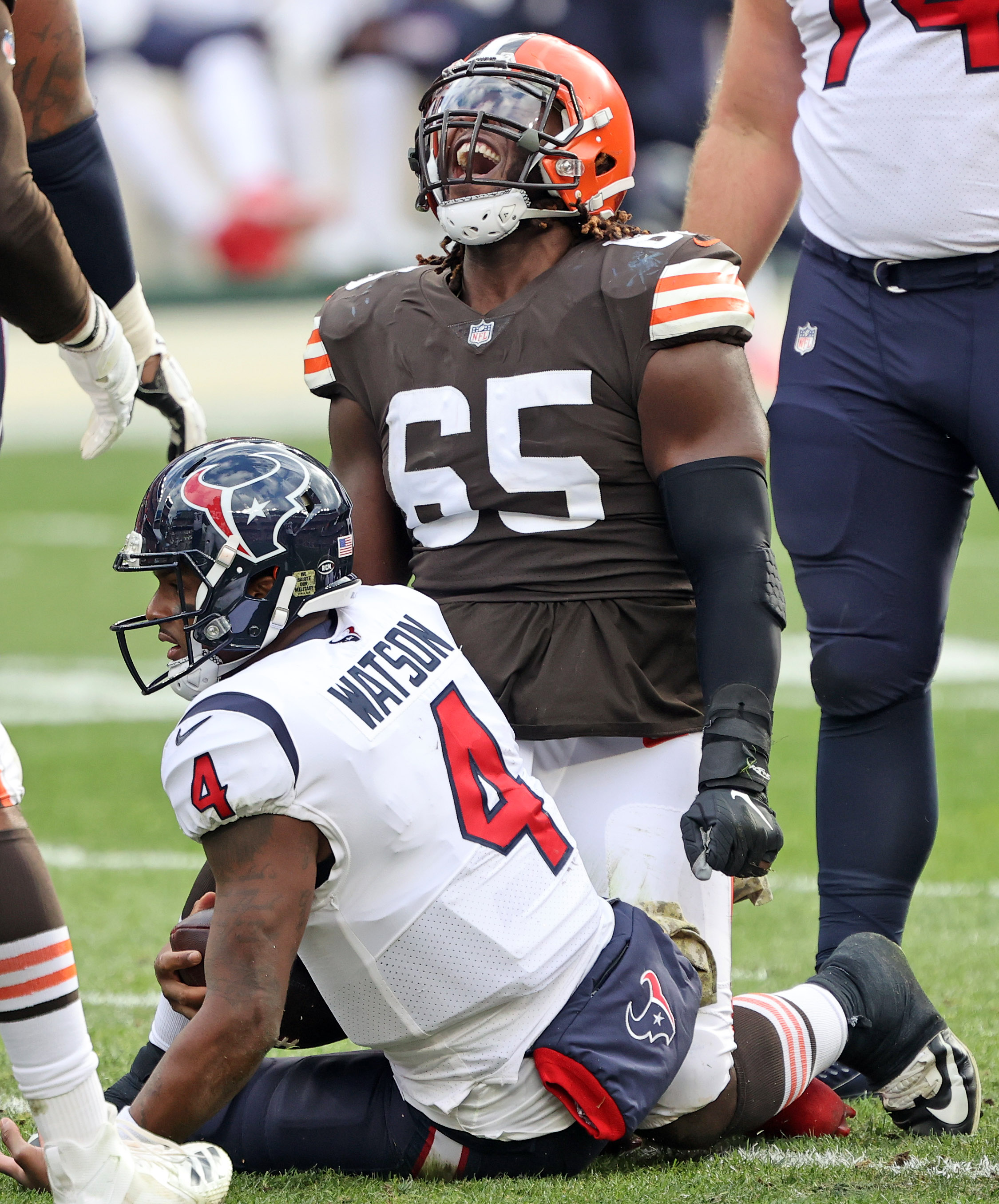 Myles Garrett Cleveland Browns military salute to service Jersey