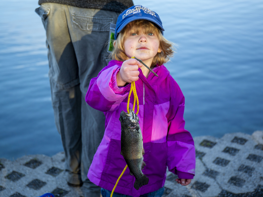 Mentored youth trout fishing today, ahead of next week's trout fishing