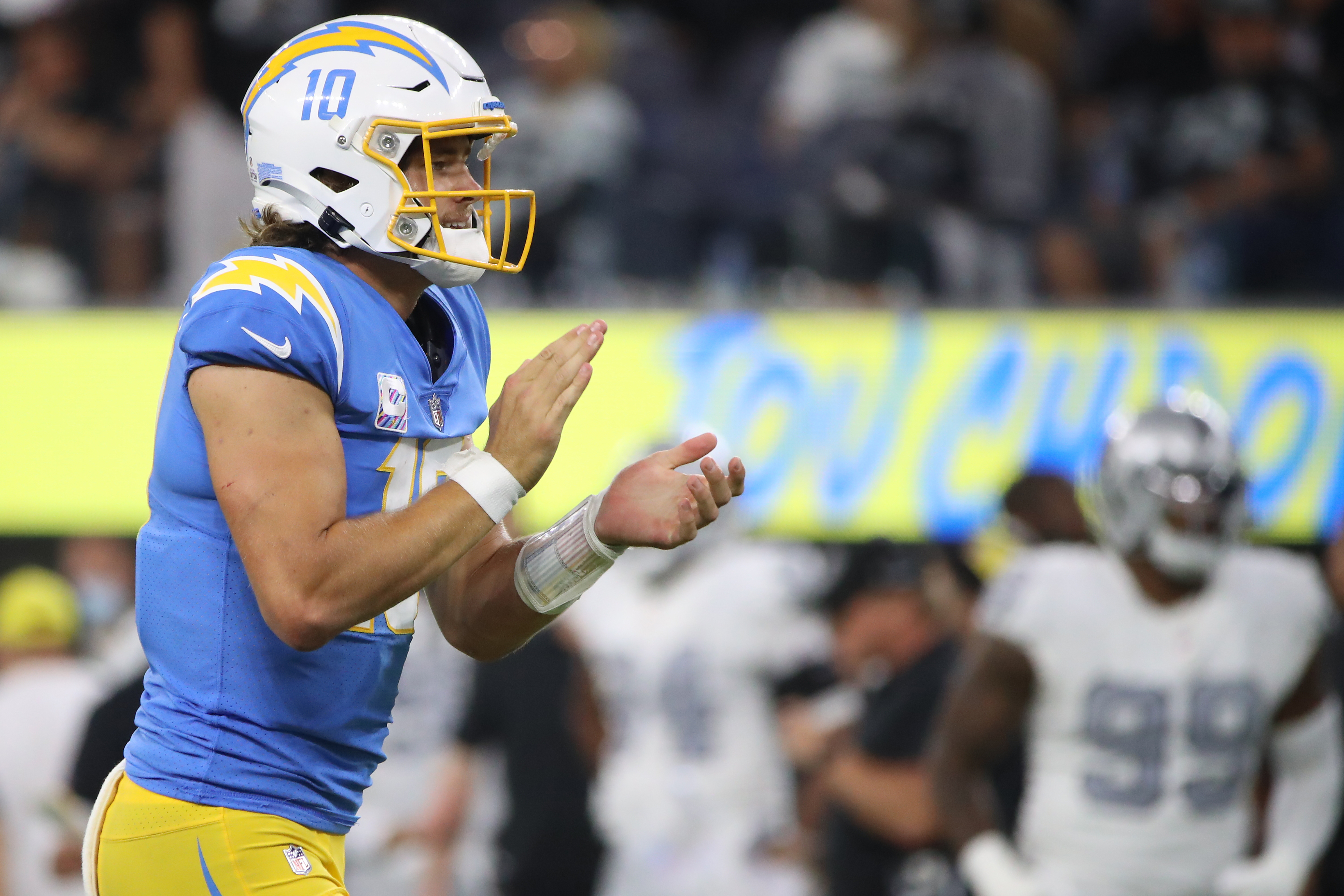 Las Vegas Raiders at Los Angeles Chargers on October 4, 2021