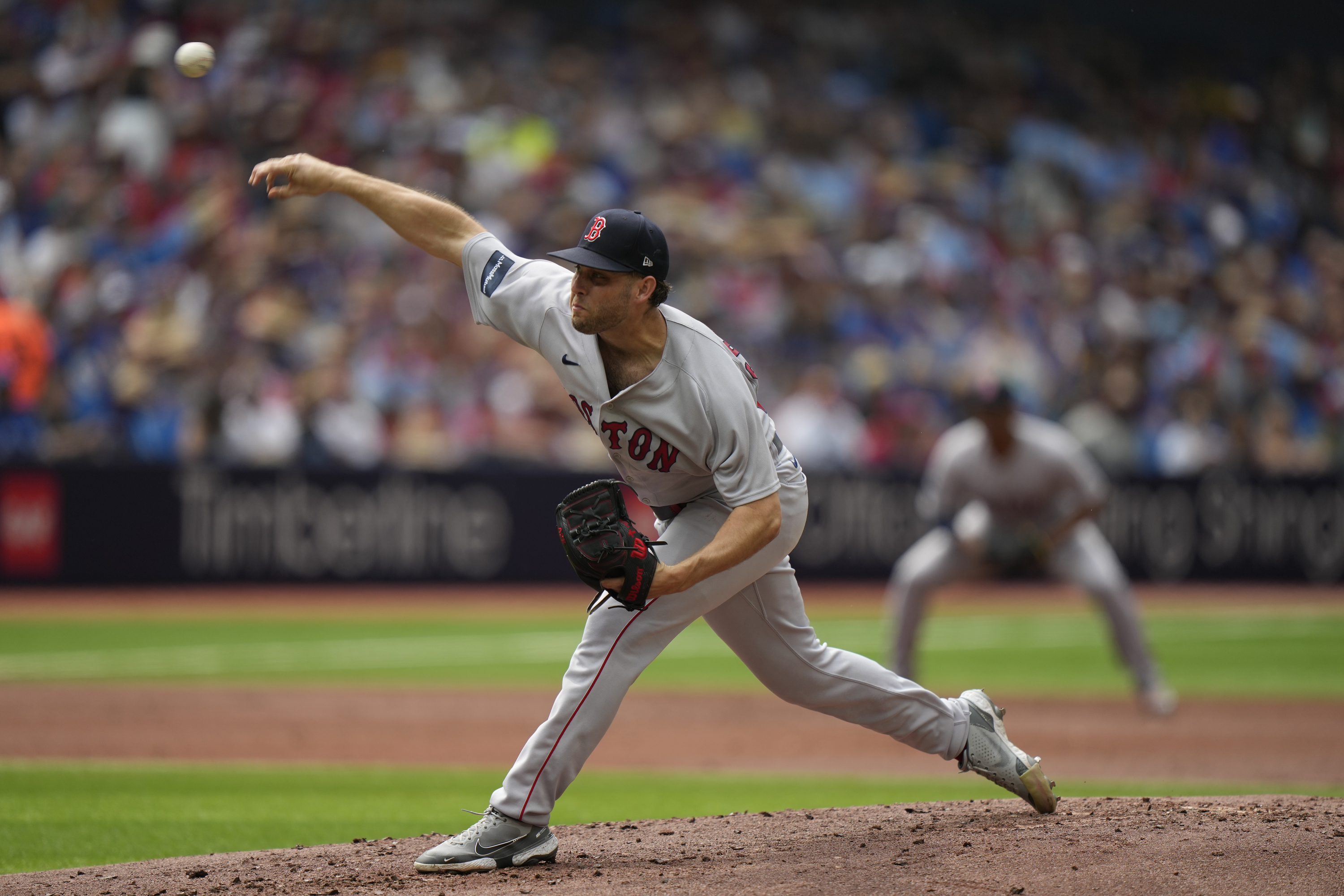 Red Sox starter Kutter Crawford had a cold view of Alex Verdugo's  game-sealing play on Saturday