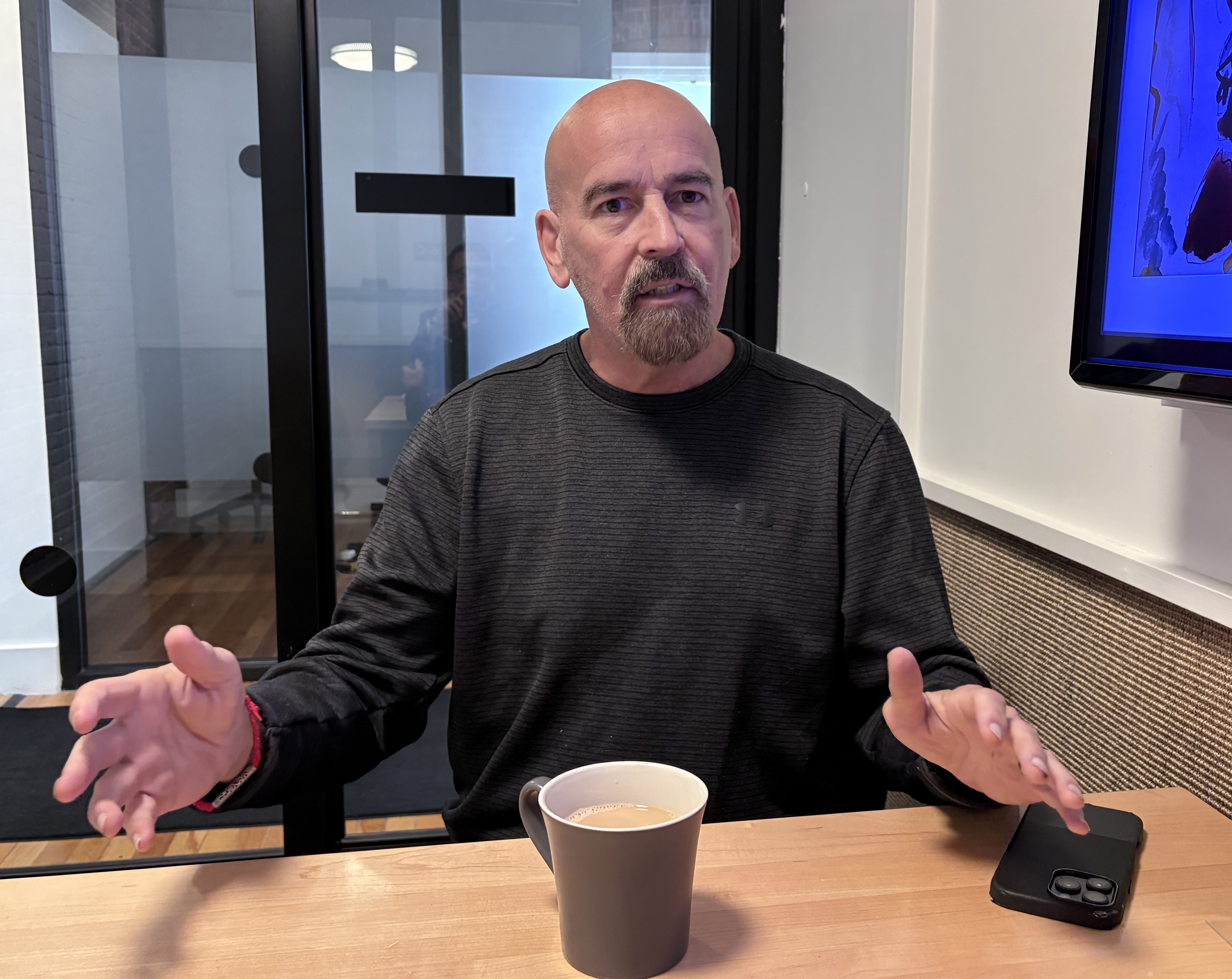Republican U.S. Senate candidate John Deaton, in conversation with MassLive, about his campaign and current events on Monday, Sept. 14, 2026.