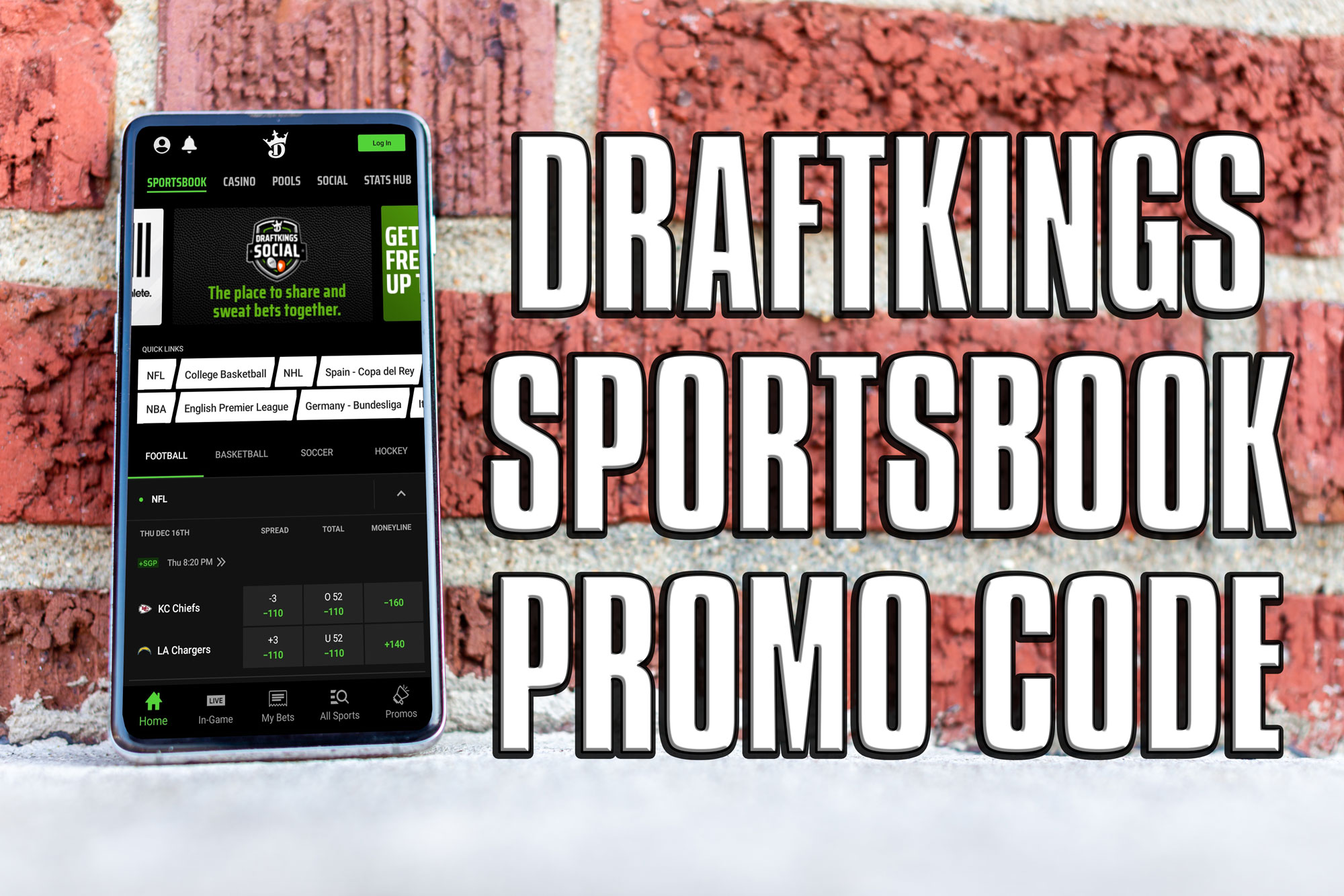 DraftKings promo code: Bet $5, win $150 if your NFL team wins 