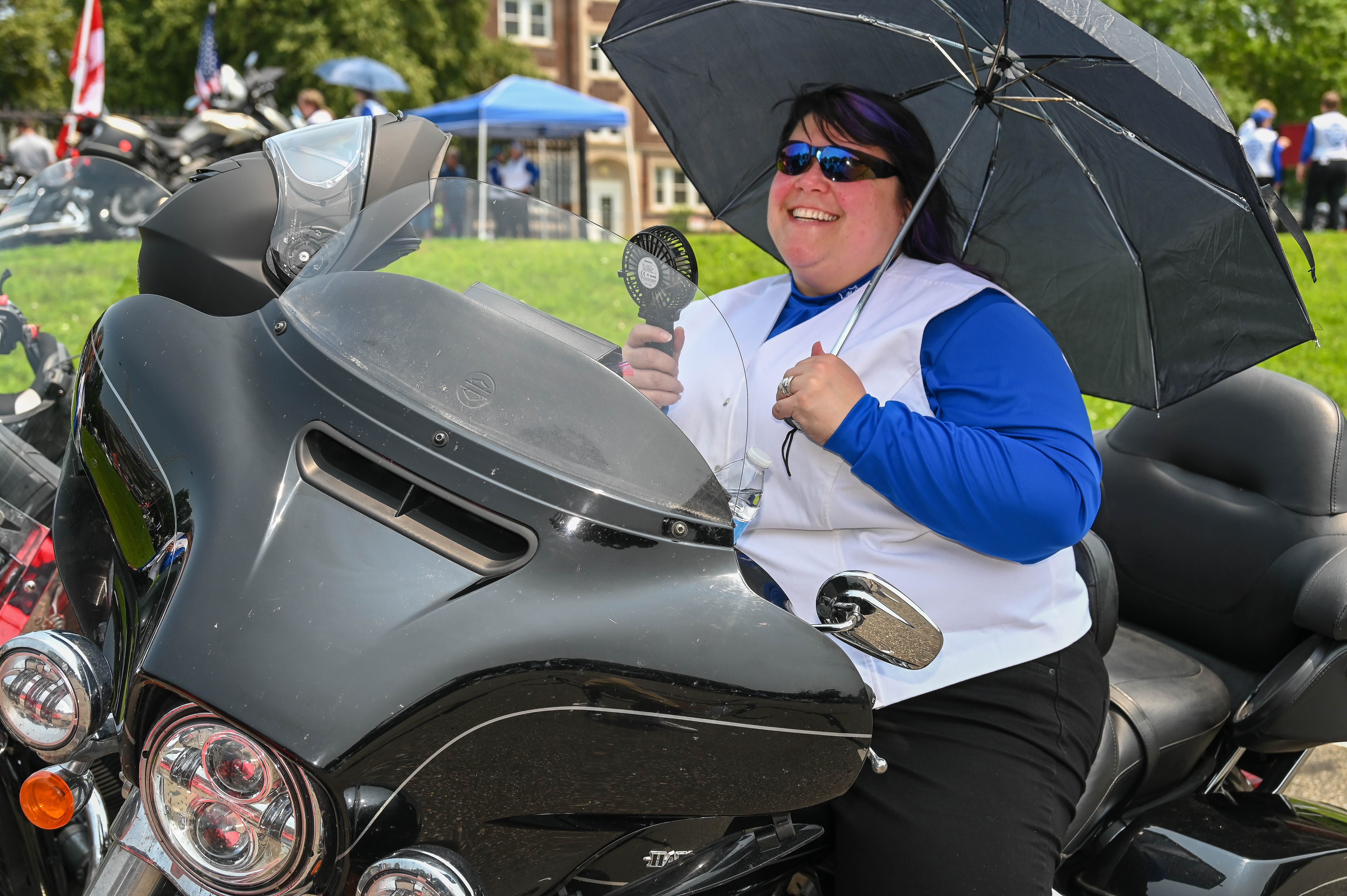 Motor Maids ride into Western Mass for a cycle convention