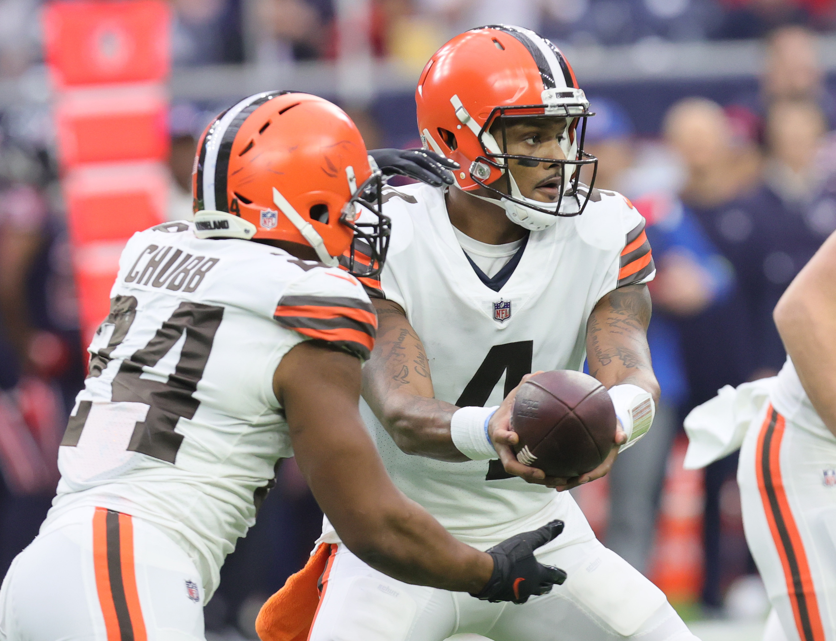 Cleveland Browns quarterback Deshaun Watson vs. Houston Texans ...