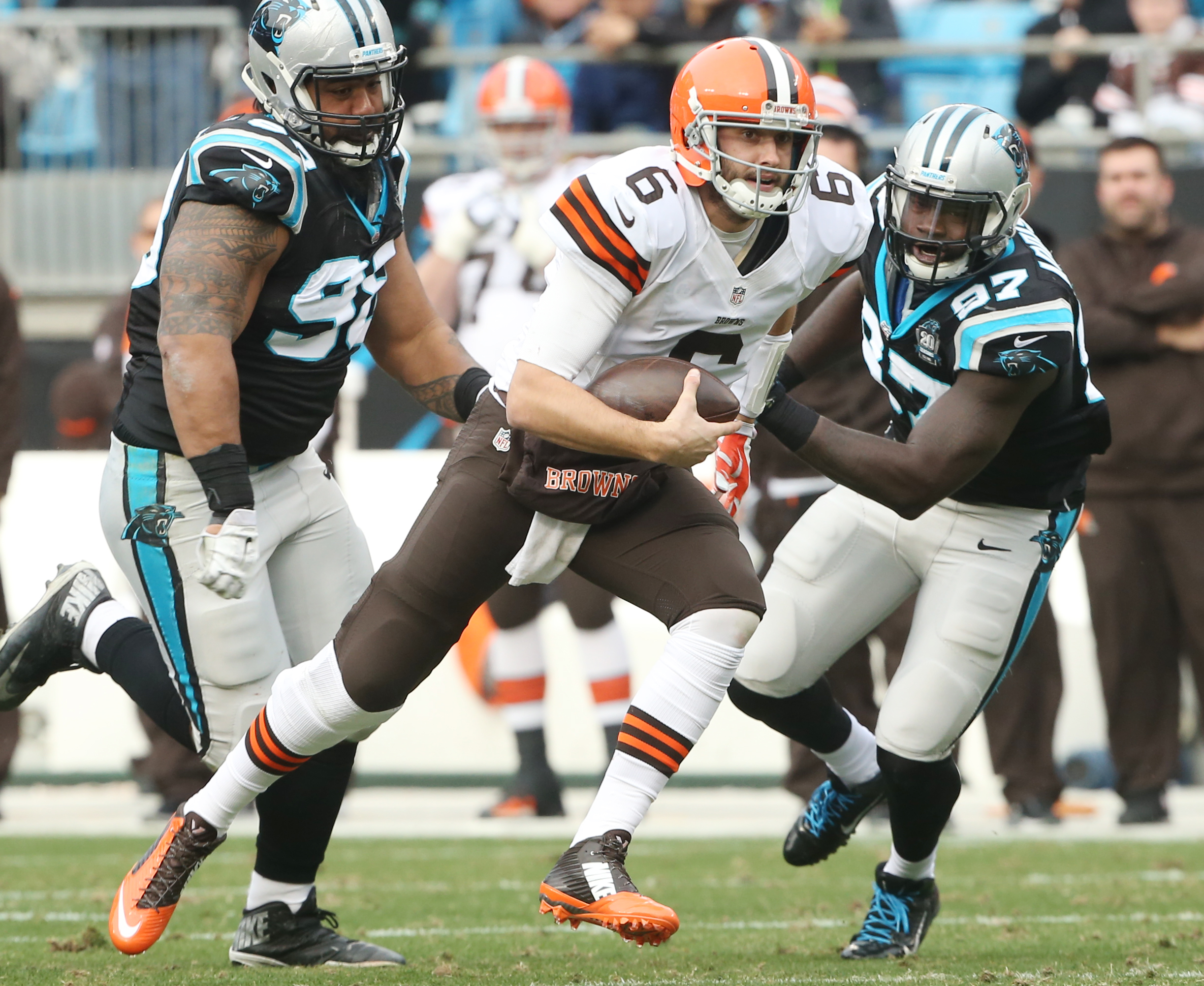 A side by side comparison of the old versus new Browns uniforms : r/Browns