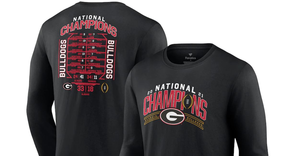 Georgia Bulldogs SEC Championship gear: UGA t-shirts, hats, hoodies