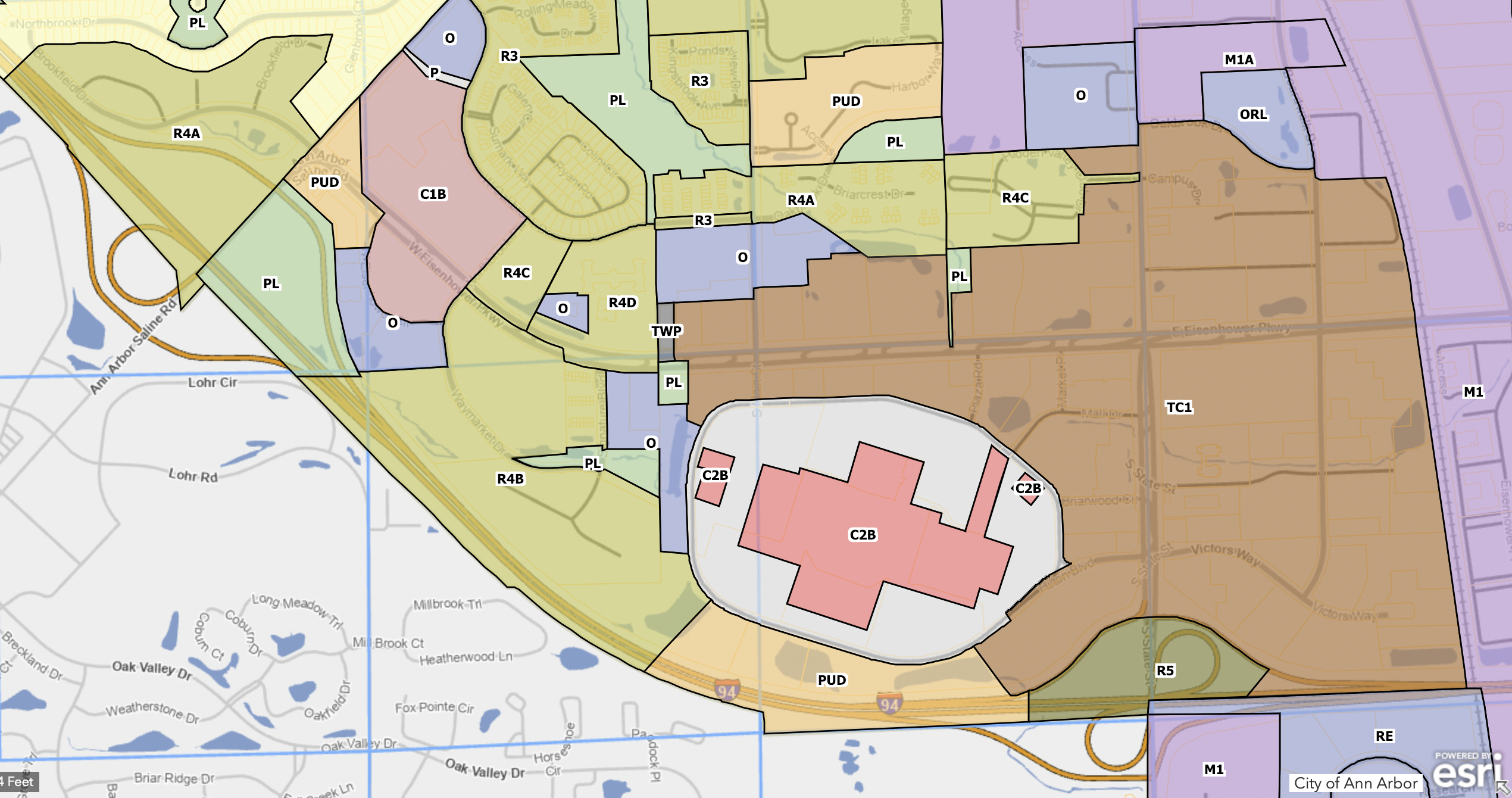 Mall Map of Briarwood Mall, a Simon Mall - Ann Arbor, MI