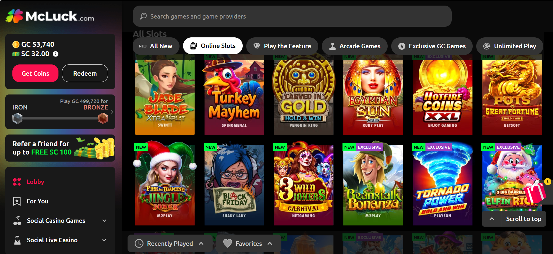 Newest sweepstakes bonuses this week includes Legendz Casino promo