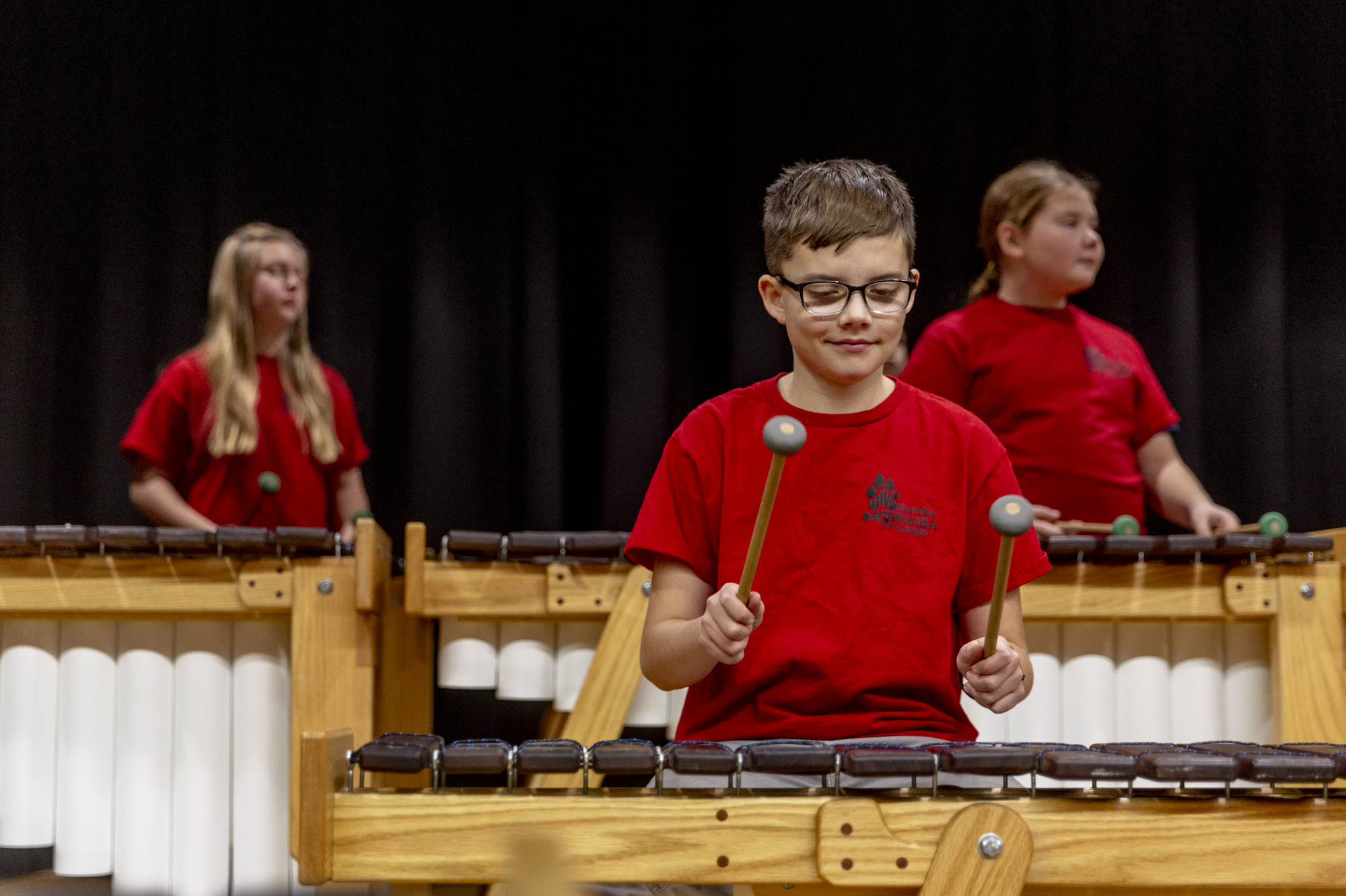 Grand Blanc schools provides unique marimba band class with handmade