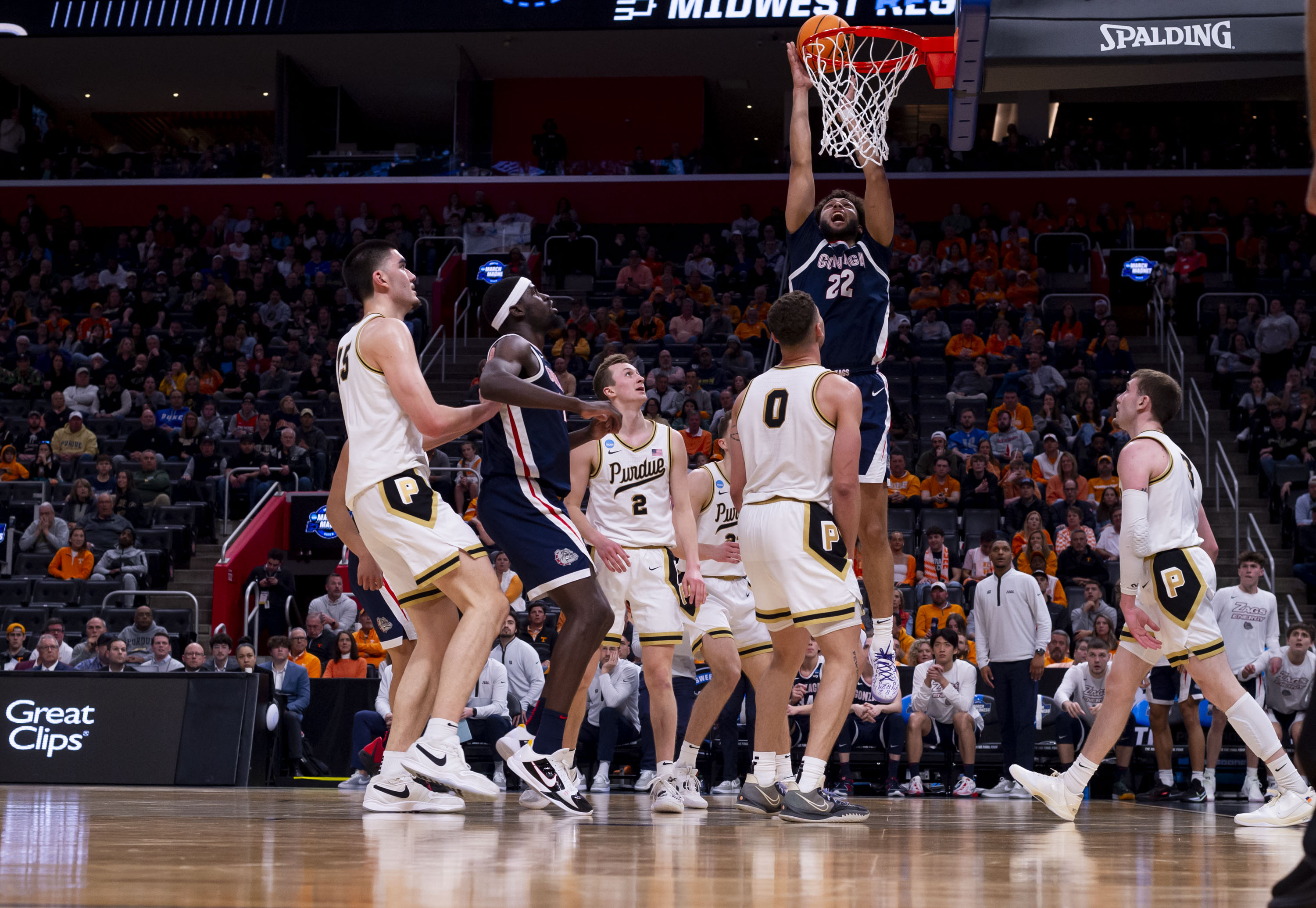 See photos as Purdue basketball defeats Gonzaga in Detroit