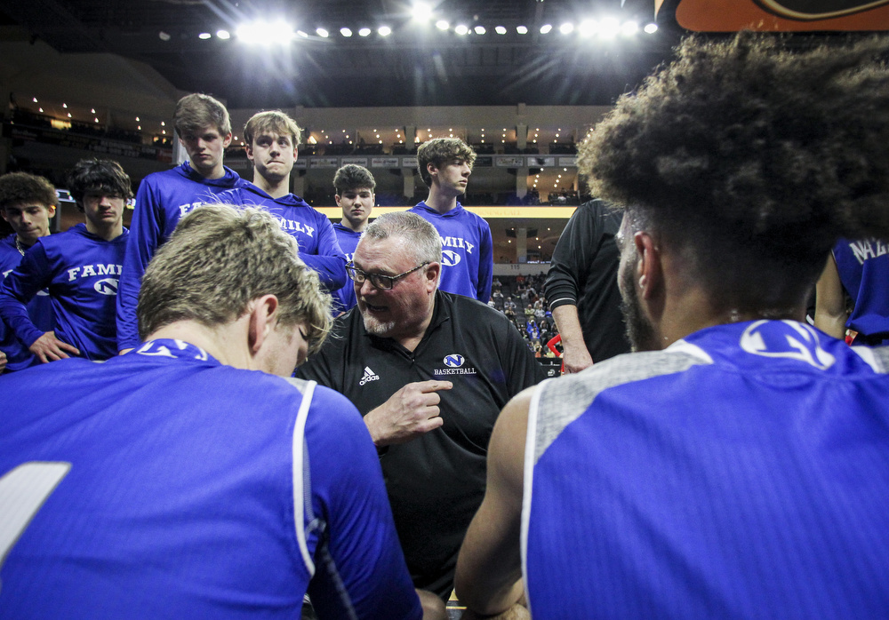 Nazareth vs. Parkland in the EPC boys basketball finals on Feb. 17, 2022