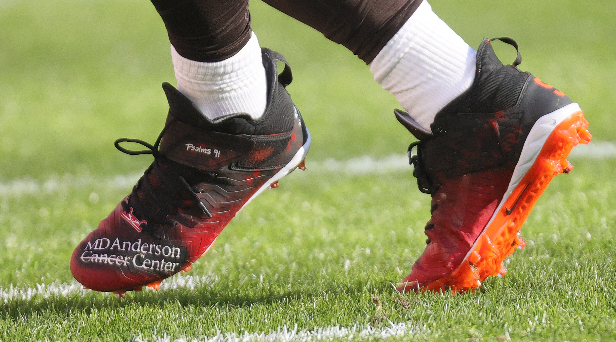 Cleveland Browns players charity cleats, December 12, 2021 