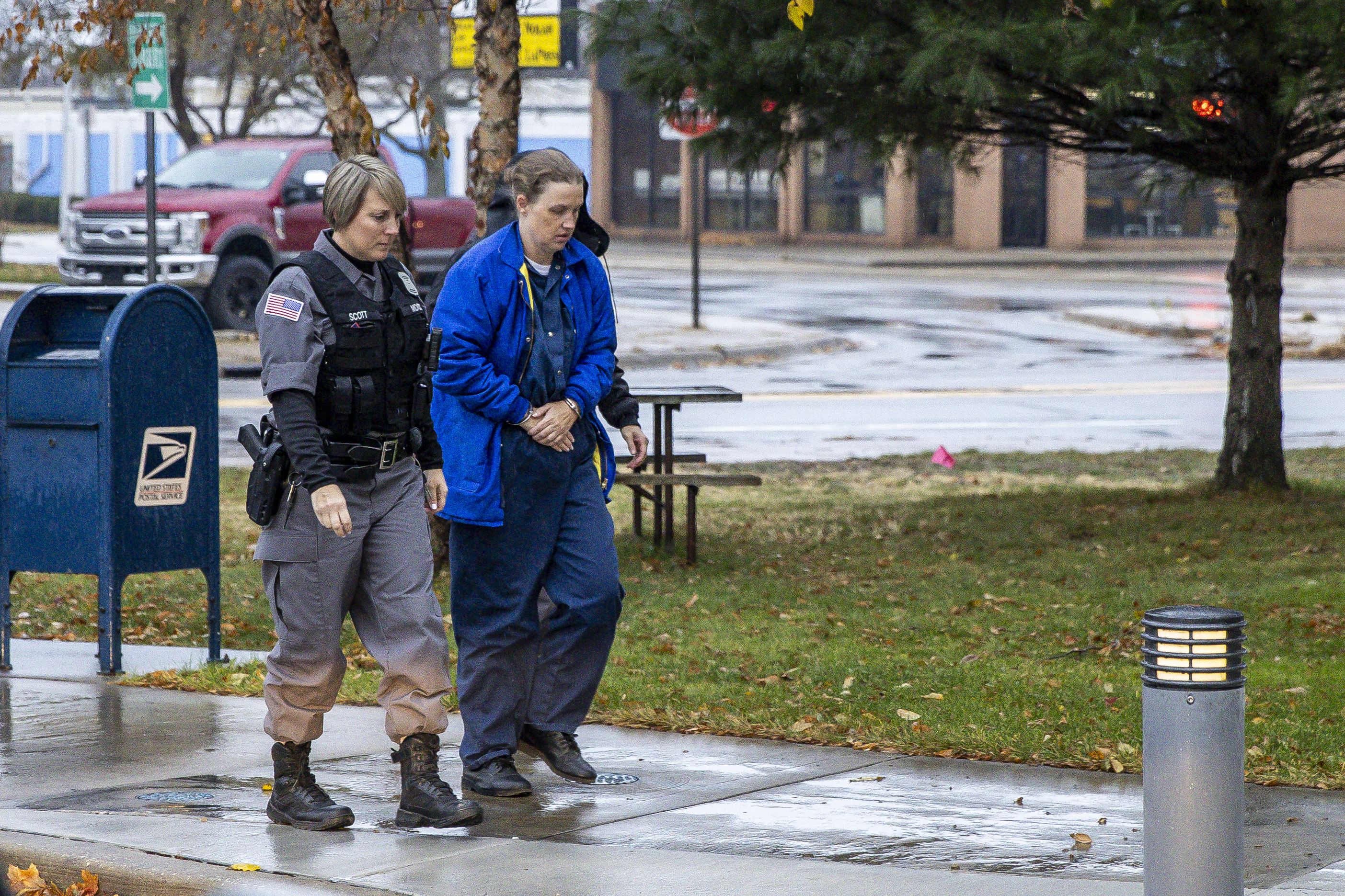 Shanda Vander Ark, the mother convicted of torturing her 15-year-old son to death, appears in court for a Ginther hearing seeking a new trial at Muskegon County Circuit Court in Muskegon, Mich. on Tuesday, November 25, 2025. Vander Ark’s defense claims she was in a “catatonic state” throughout her trial that featured disturbing testimony of how she inflicted cruel punishments on her son, Timothy Ferguson, leading to the boy’s death.