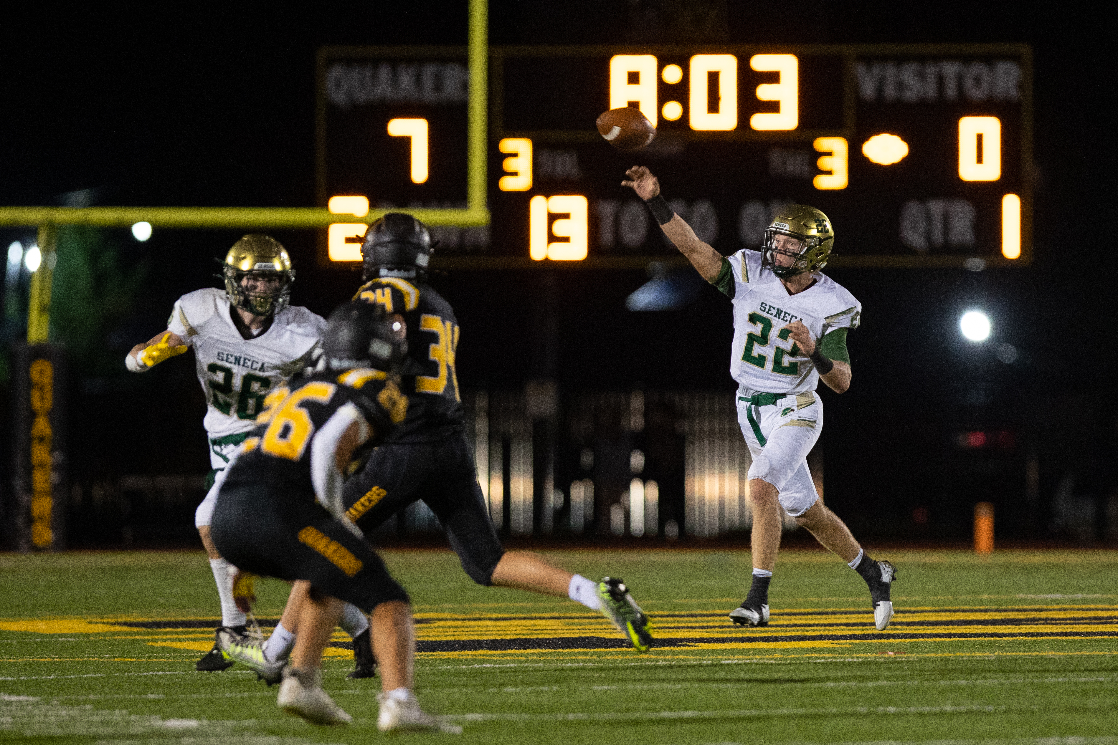 High School Football Seneca at Moorestown,