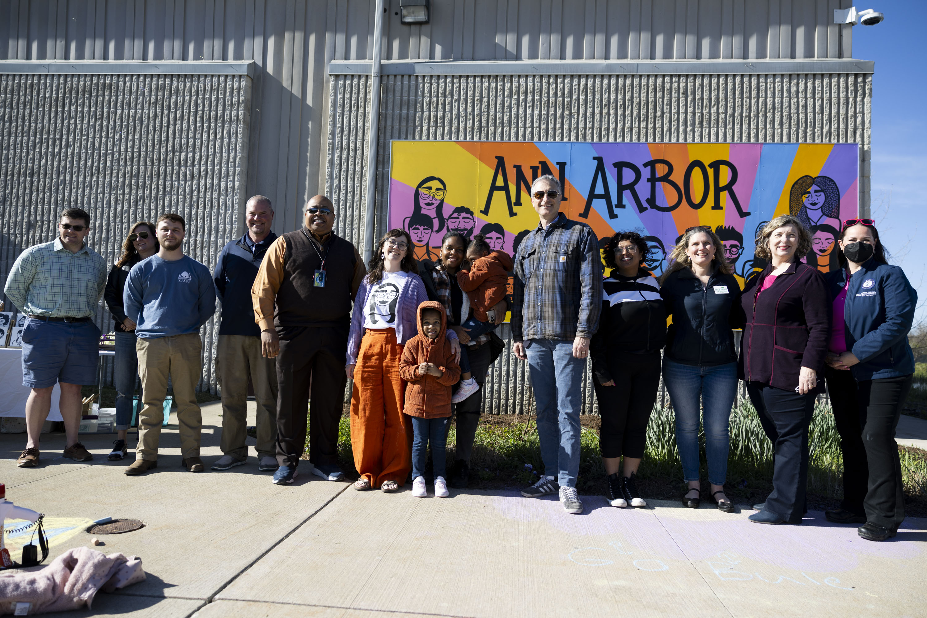 Ann Arbor's new bicentennial mural at Veteran's Memorial Park