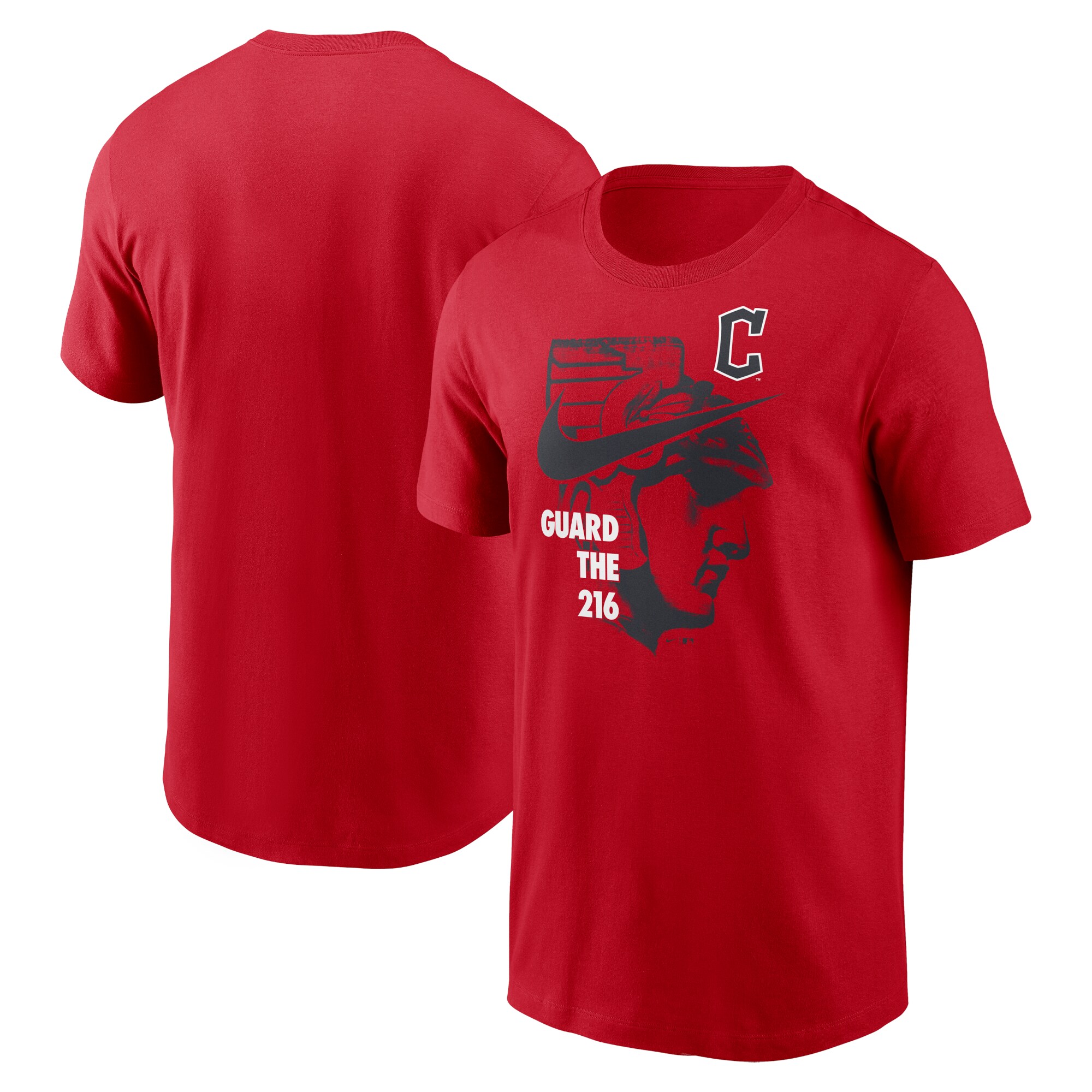 Girls Youth New Era Red Cleveland Guardians T-Shirt