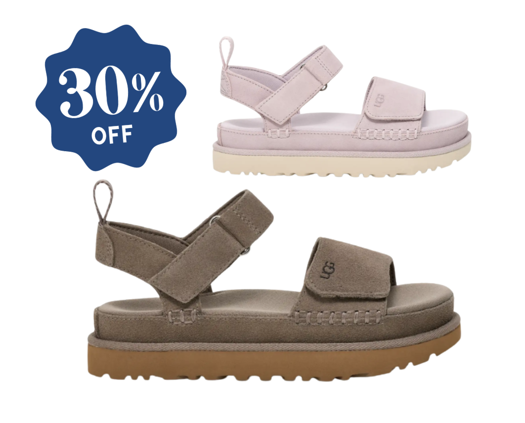 【UGG】日本未入荷！GOLDENSTAR SUEDE SANDAL UGG SUEDE GOLDENSTAR HI SLINGBACK PLATFORM SANDALS, WOMEN US