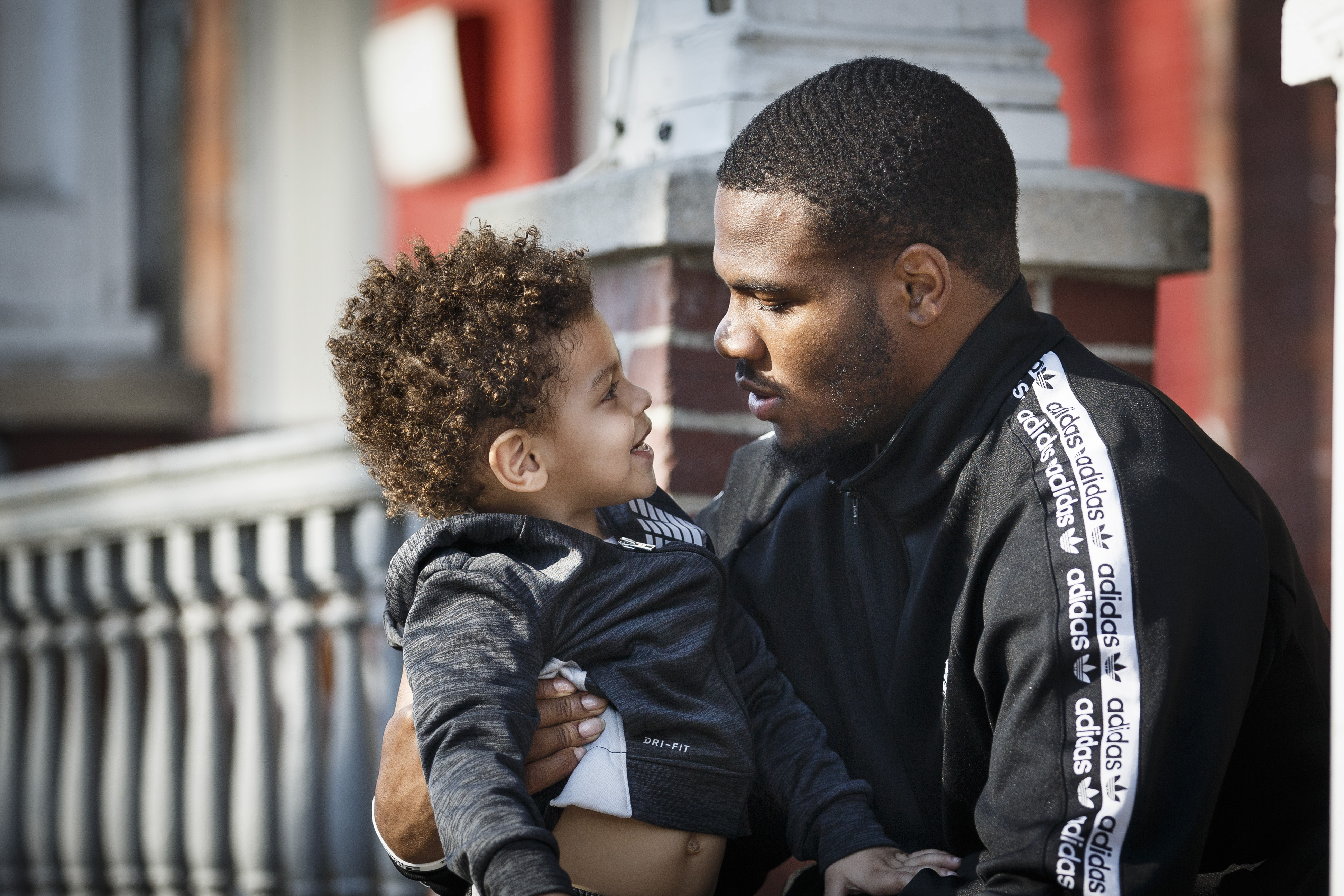 Micah Parsons at his childhood home in Harrisburg 