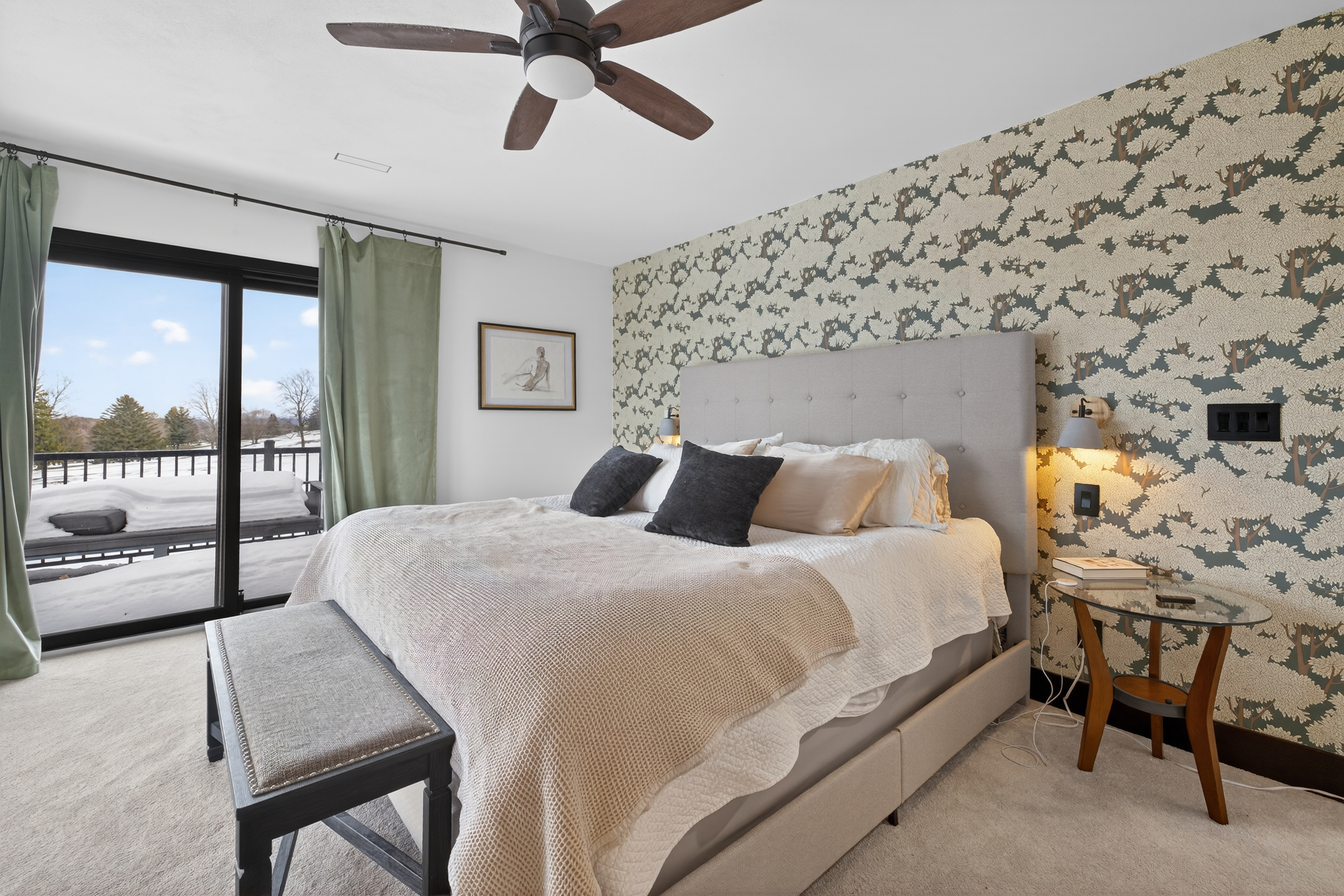 - Christina Cianciosi grew up admiring the house at 101 Alton Street in Syracuse which borders Bellevue Country Club. In 2022, she bought the unique home and gave it an extensive renovation. The primary bedroom has access to the deck. Courtesy of Kyle Fedrizzi, owner of kfotography315, LLC.