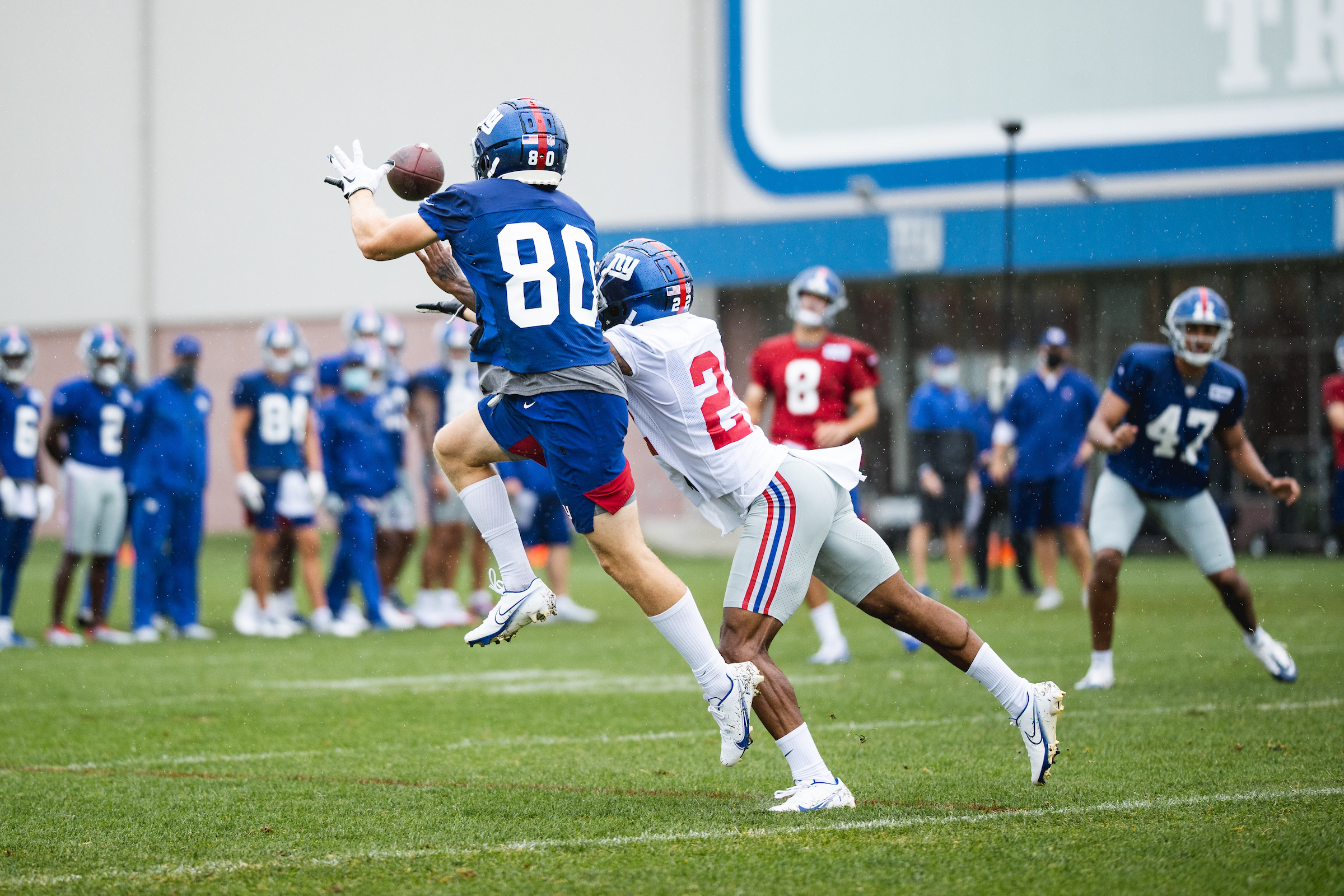 Giants observations: Logan Ryan at safety, why Jon Halapio signed,  emergence of Alex Bachman, more from training camp 