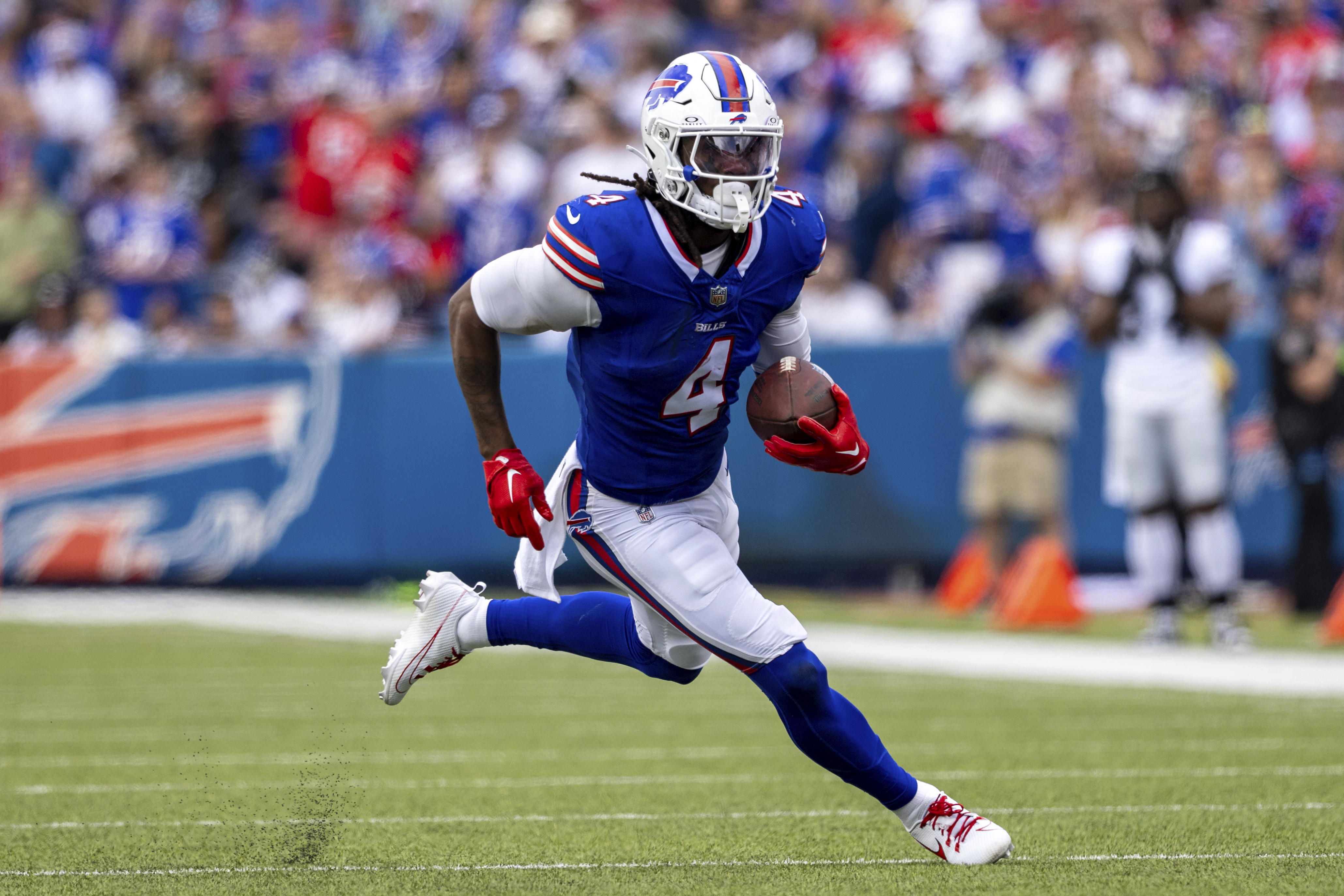 Buffalo Bills defensive tackle Jordan Phillips (97) plays against the  Tennessee Titans in the first half of an NFL football game Sunday, Oct. 6,  2019, in Nashville, Tenn. (AP Photo/James Kenney Stock